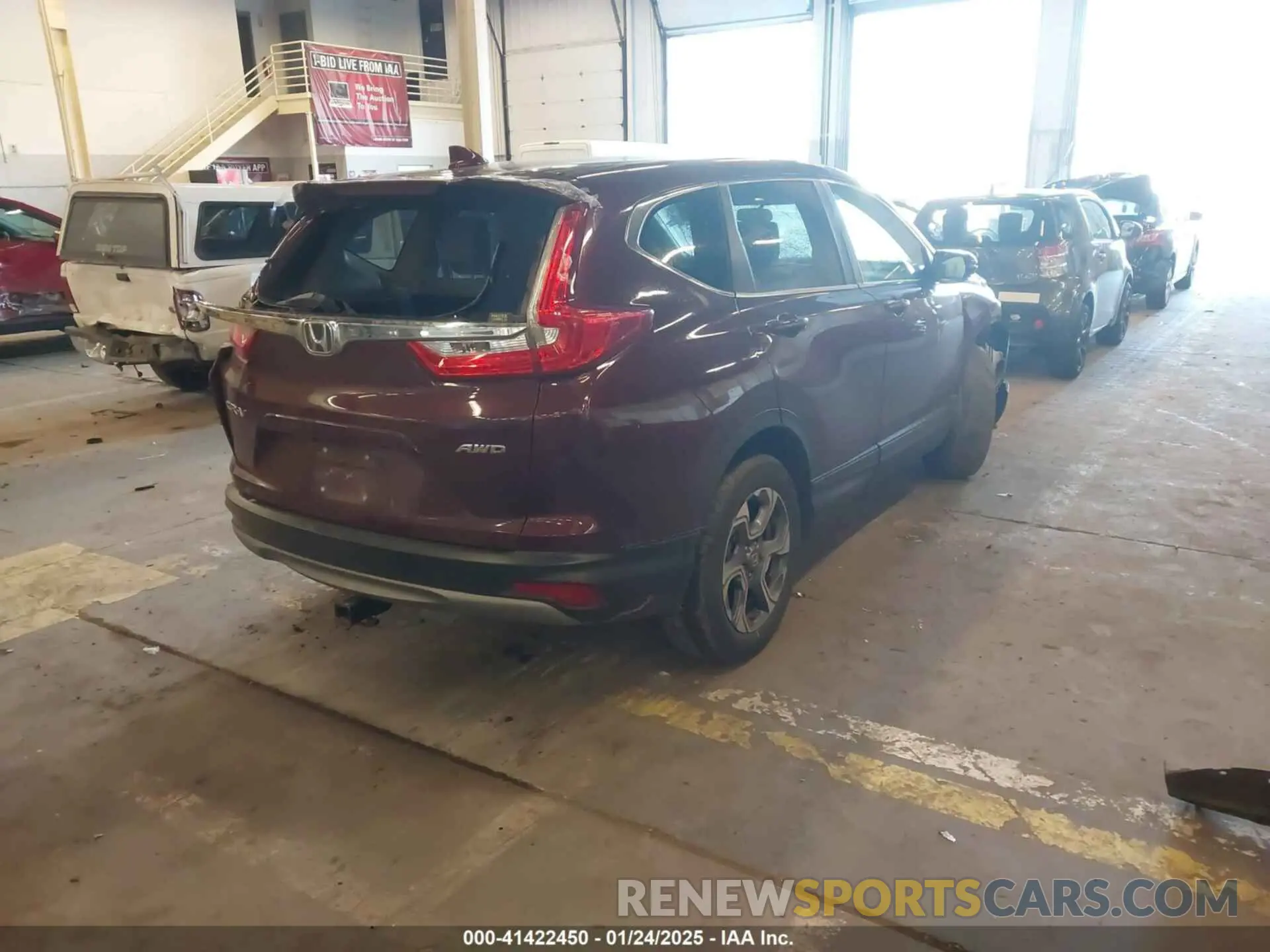4 Photograph of a damaged car 5J6RW2H53KL007733 HONDA CR-V 2019