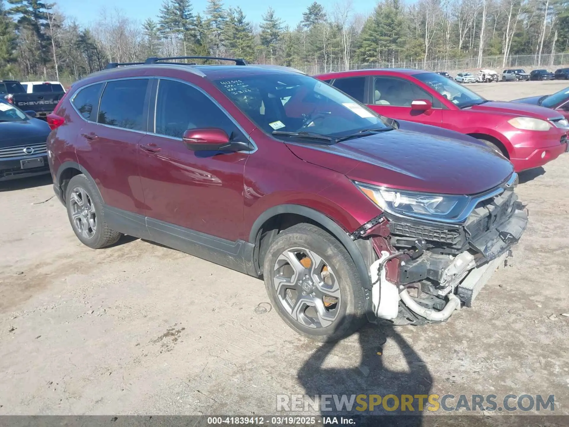 1 Photograph of a damaged car 5J6RW2H56KL009251 HONDA CR-V 2019