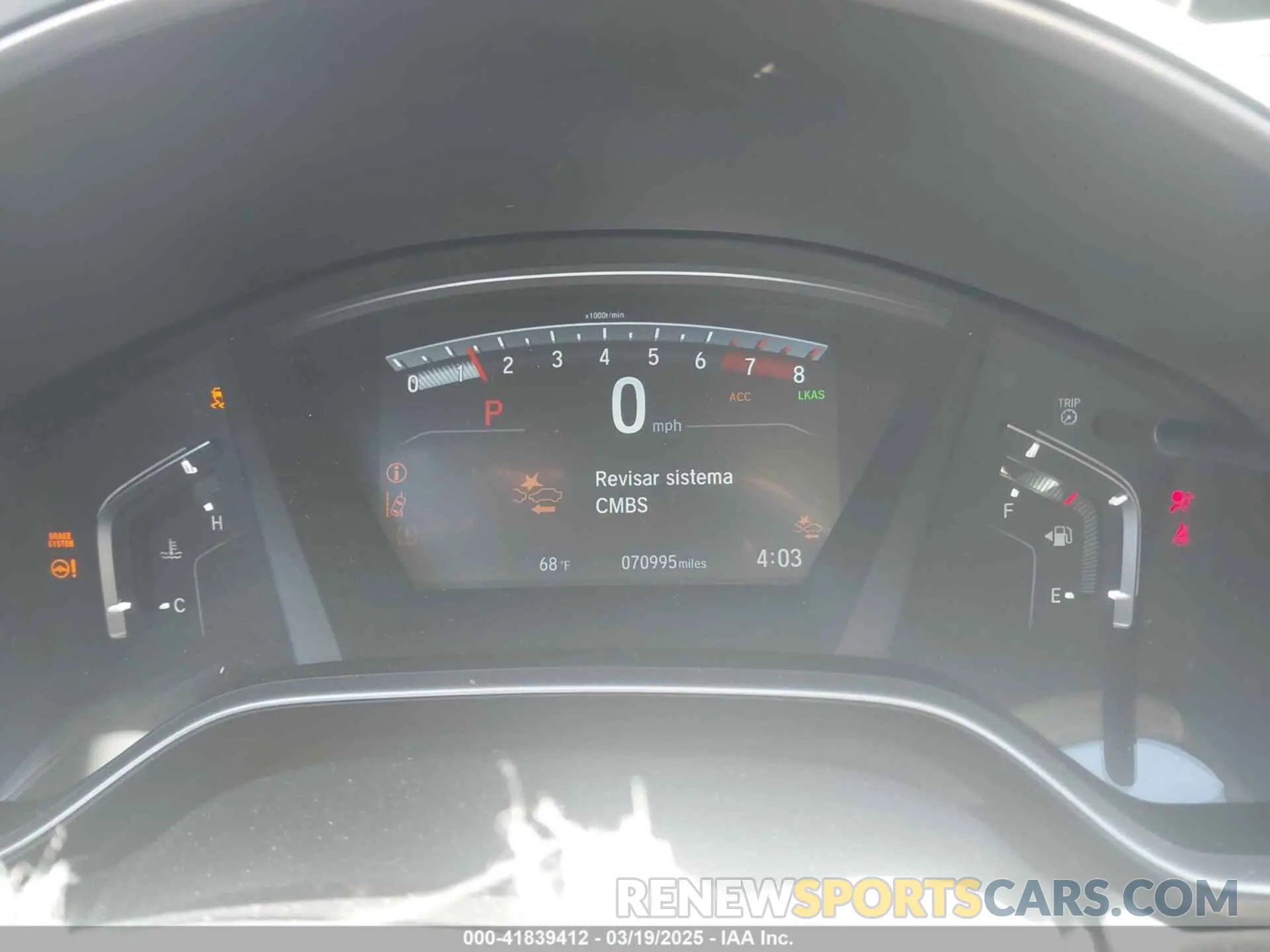 7 Photograph of a damaged car 5J6RW2H56KL009251 HONDA CR-V 2019