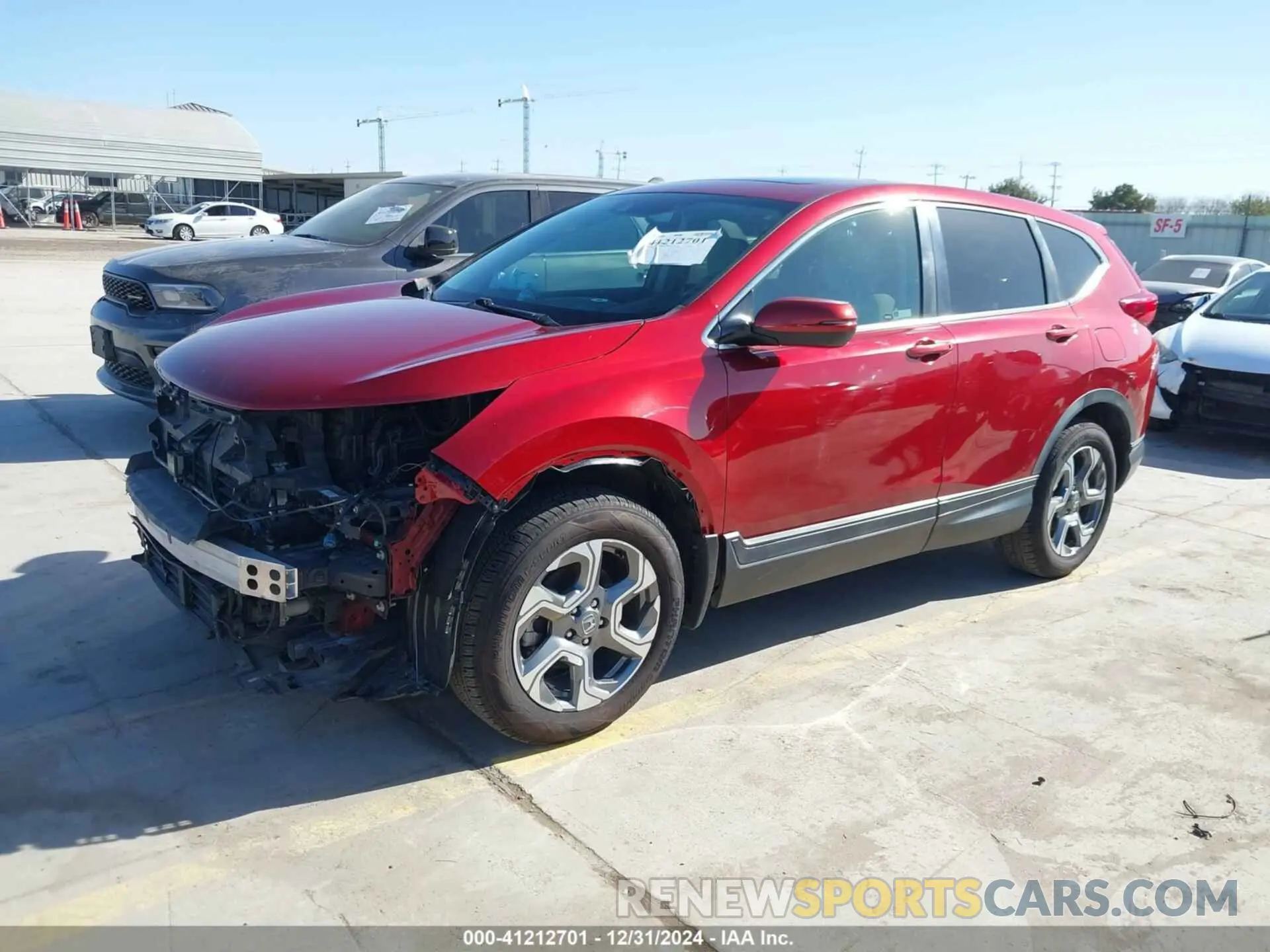 2 Photograph of a damaged car 5J6RW2H57KL008089 HONDA CR-V 2019