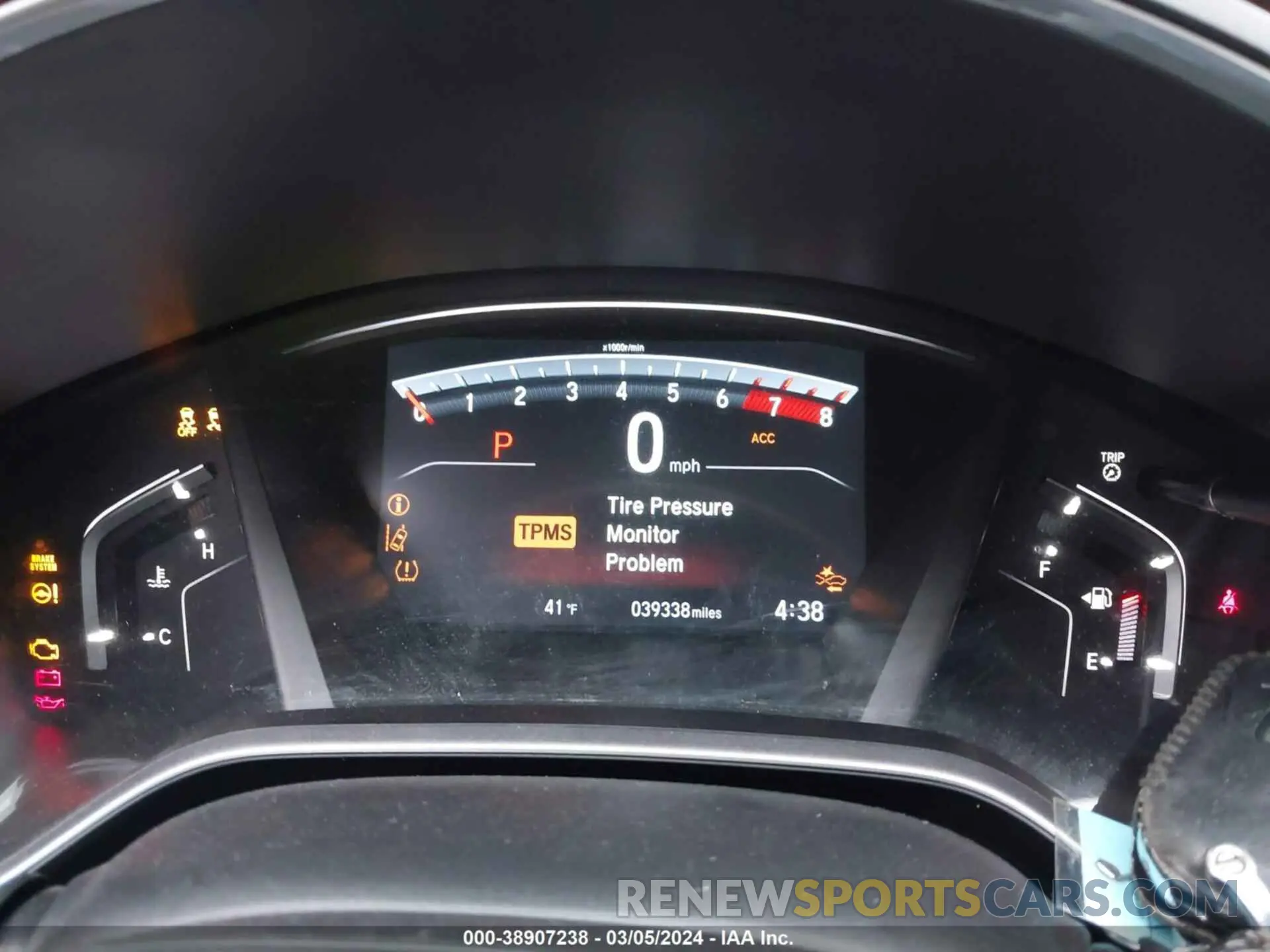 7 Photograph of a damaged car 5J6RW2H81KL023875 HONDA CR-V 2019