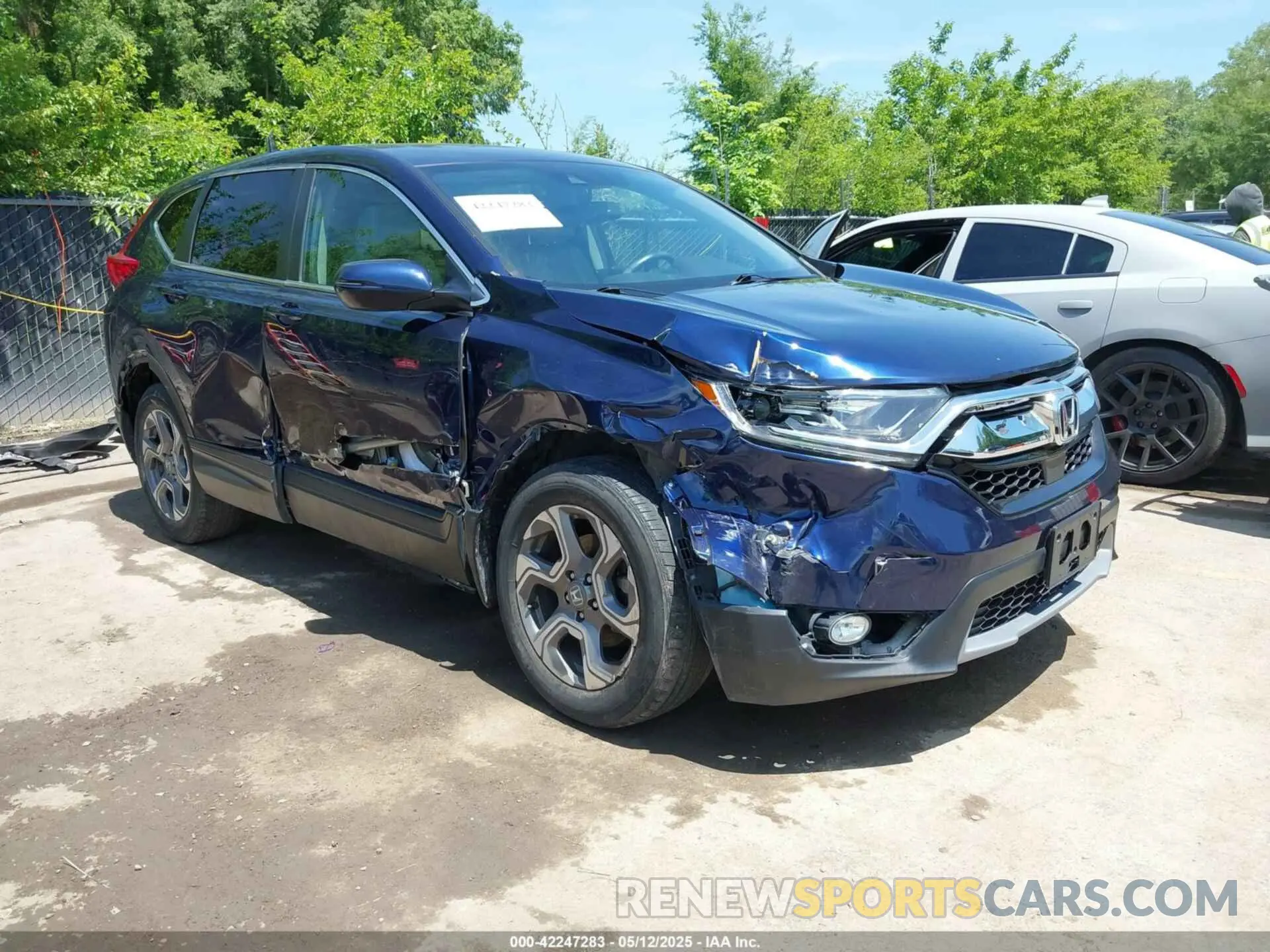 1 Photograph of a damaged car 5J6RW2H82KL020631 HONDA CR-V 2019