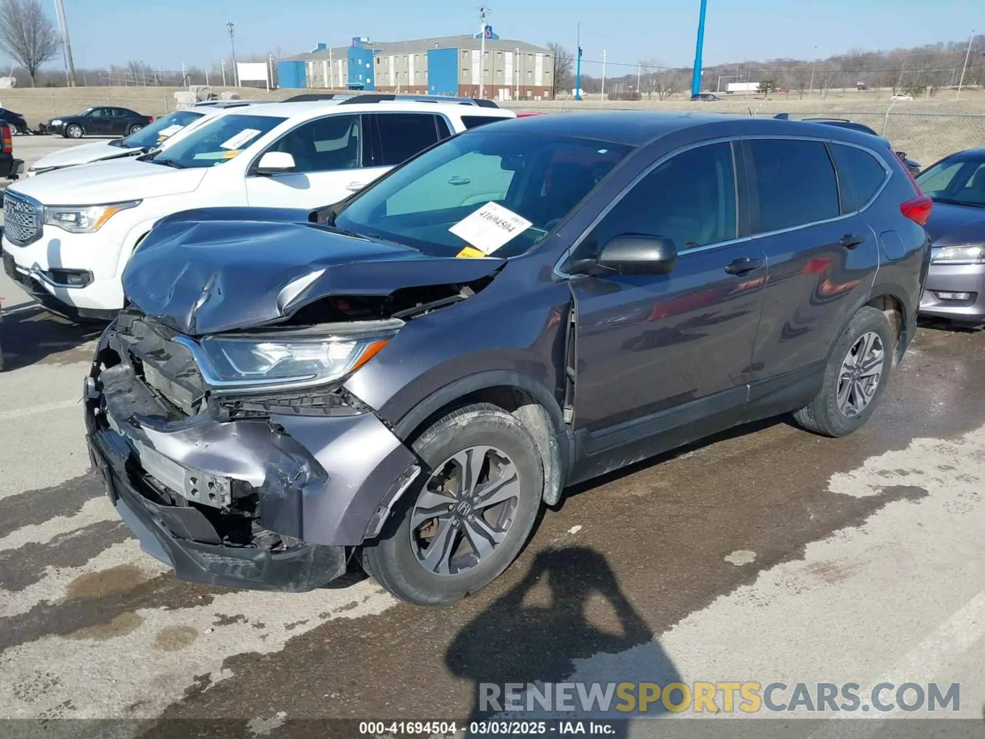2 Photograph of a damaged car 5J6RW6H39KL006446 HONDA CR-V 2019