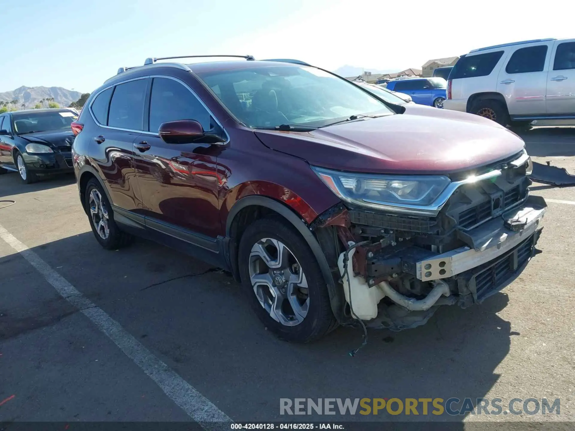 1 Photograph of a damaged car 7FARW1H53KE012423 HONDA CR-V 2019