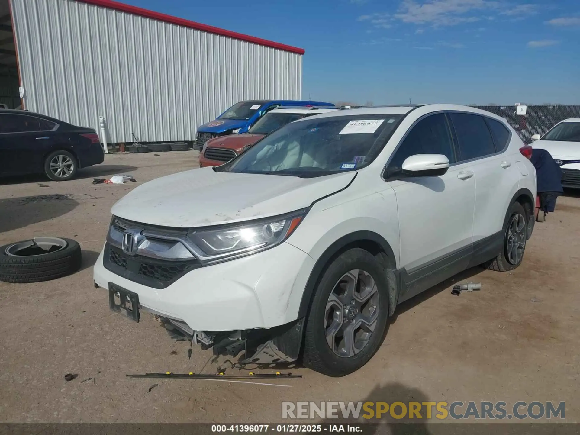 2 Photograph of a damaged car 7FARW1H81KE026203 HONDA CR-V 2019