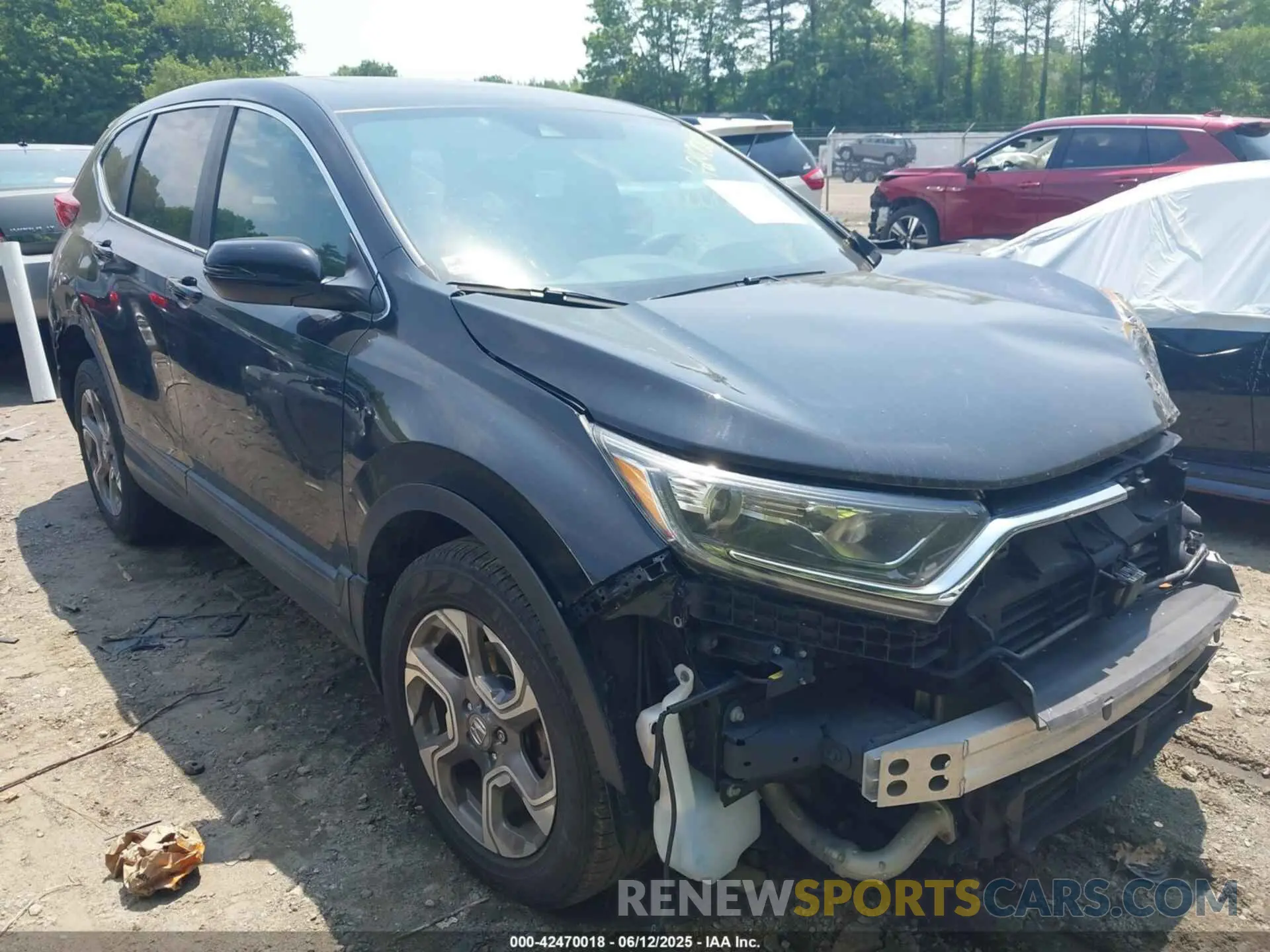1 Photograph of a damaged car JHLRW2H53KX018605 HONDA CR-V 2019