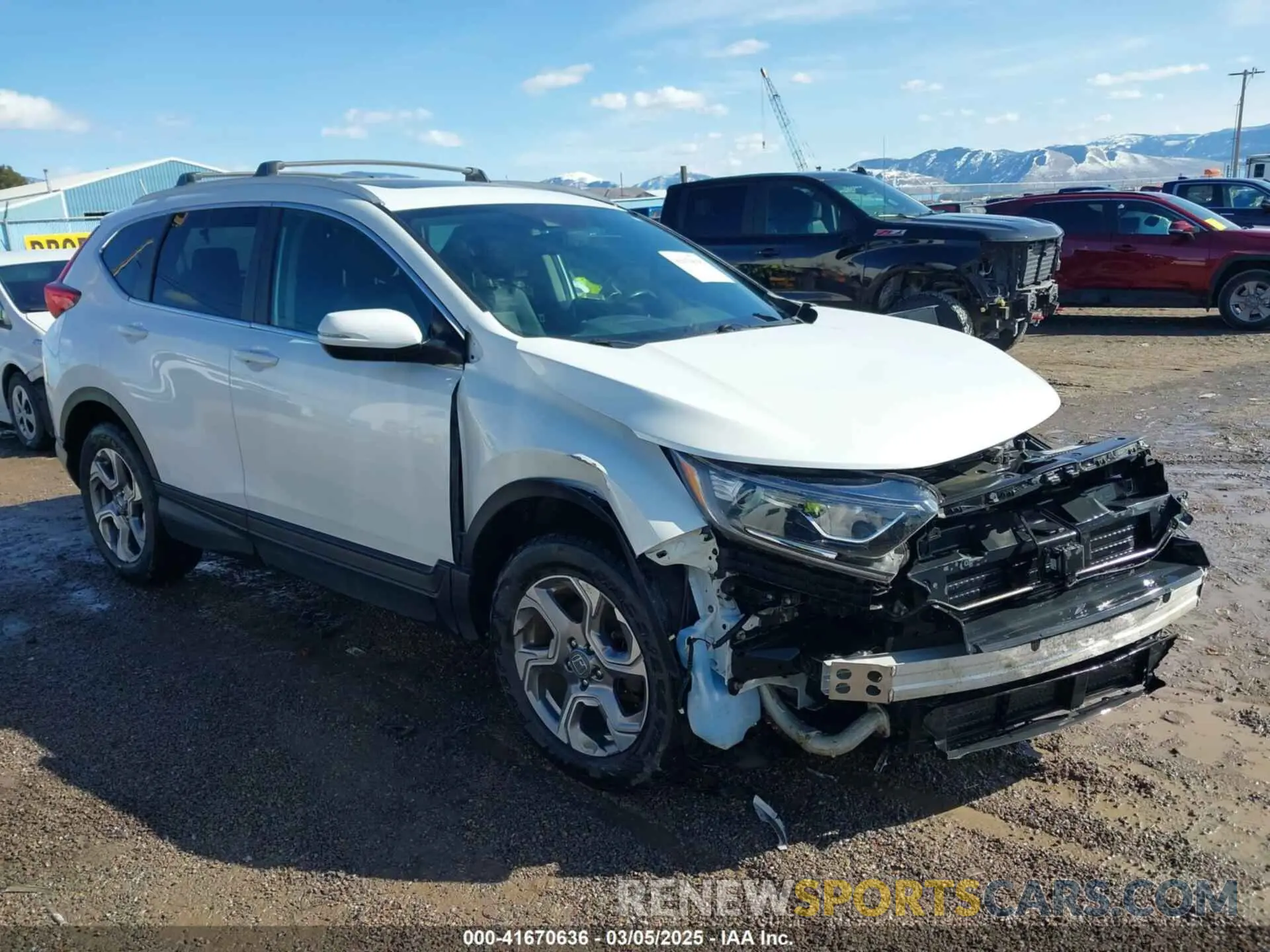 1 Photograph of a damaged car JHLRW2H81KX006771 HONDA CR-V 2019