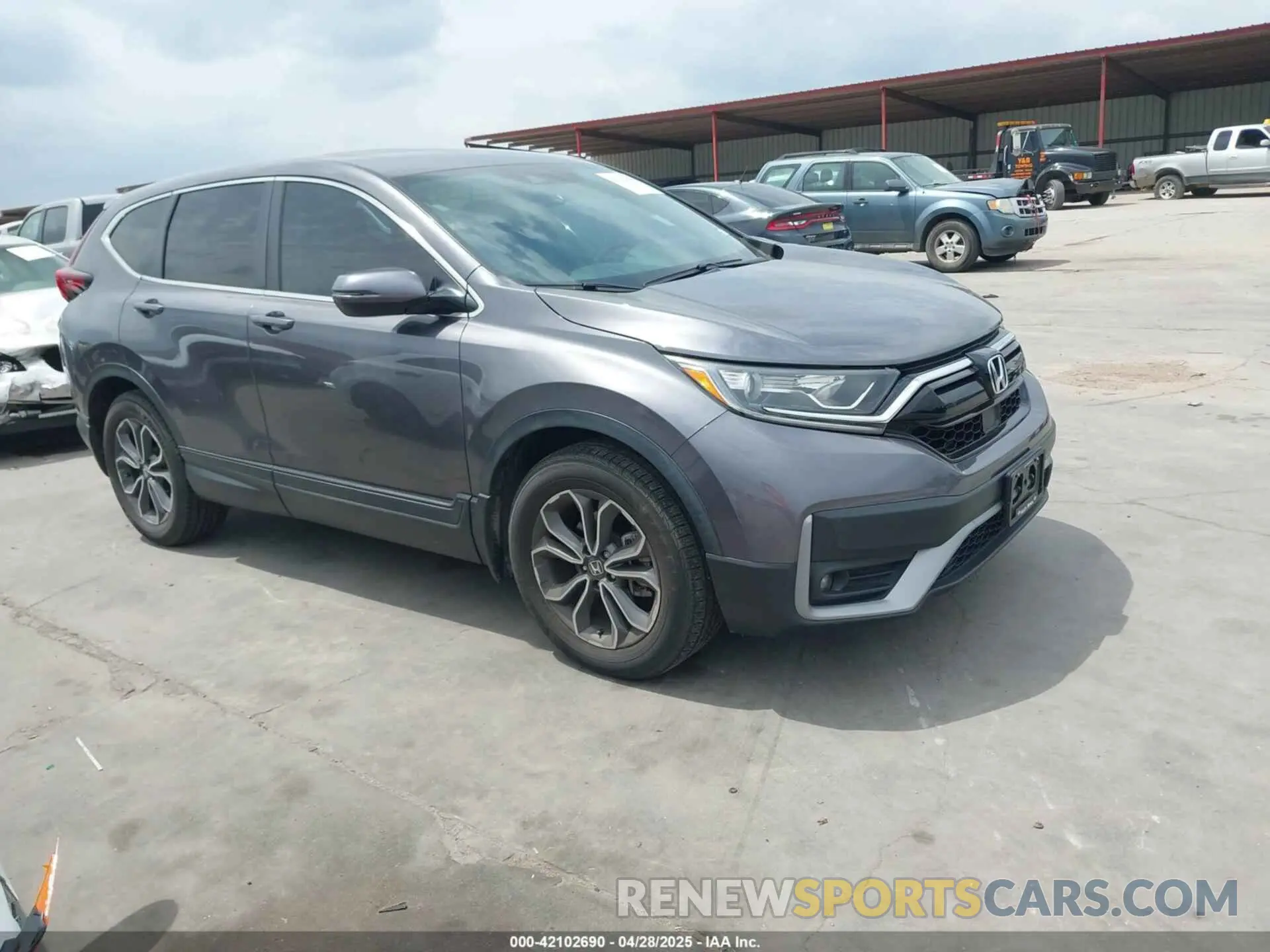1 Photograph of a damaged car 2HKRW1H87LH423641 HONDA CR-V 2020