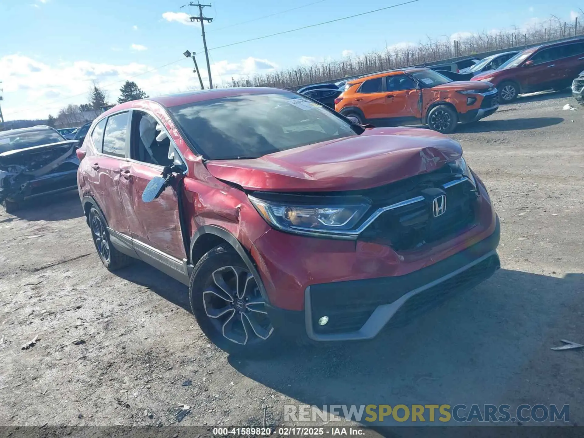 1 Photograph of a damaged car 2HKRW2H50LH657437 HONDA CR-V 2020