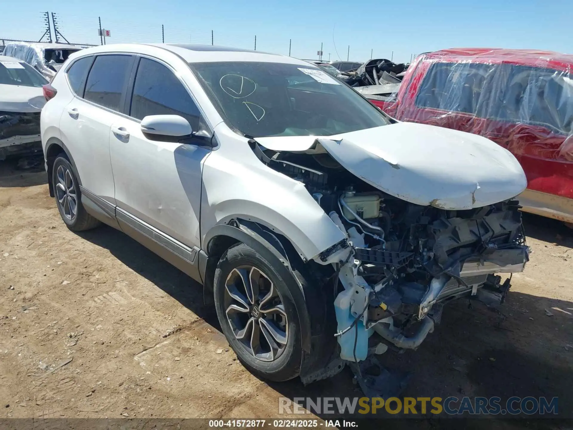 1 Photograph of a damaged car 2HKRW2H51LH692844 HONDA CR-V 2020