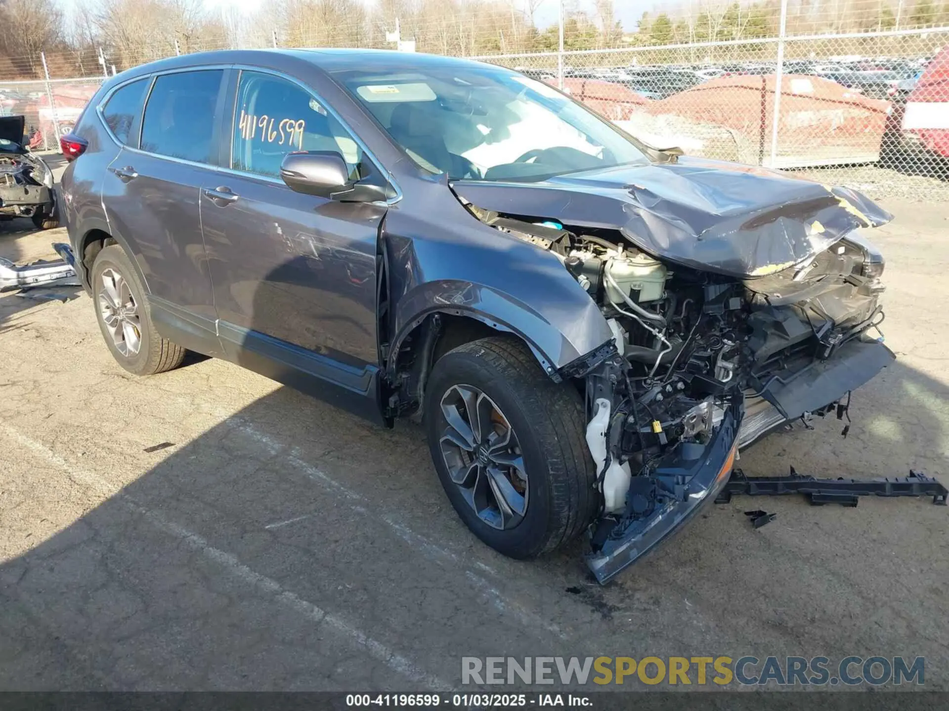 1 Photograph of a damaged car 2HKRW2H83LH657555 HONDA CR-V 2020