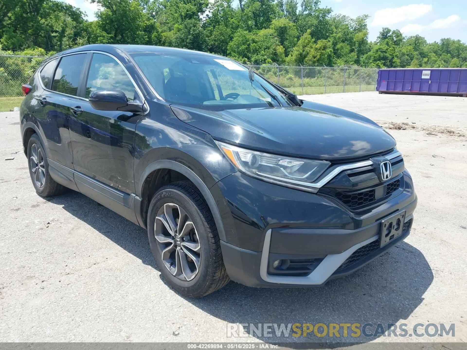 1 Photograph of a damaged car 2HKRW2H8XLH675406 HONDA CR-V 2020