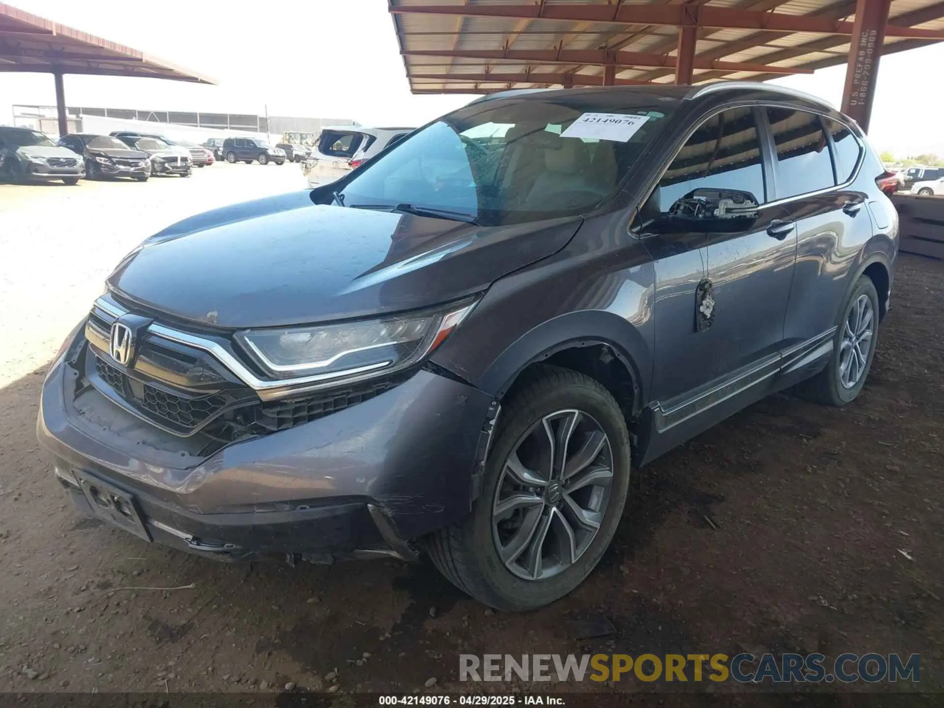 2 Photograph of a damaged car 2HKRW2H9XLH649543 HONDA CR-V 2020