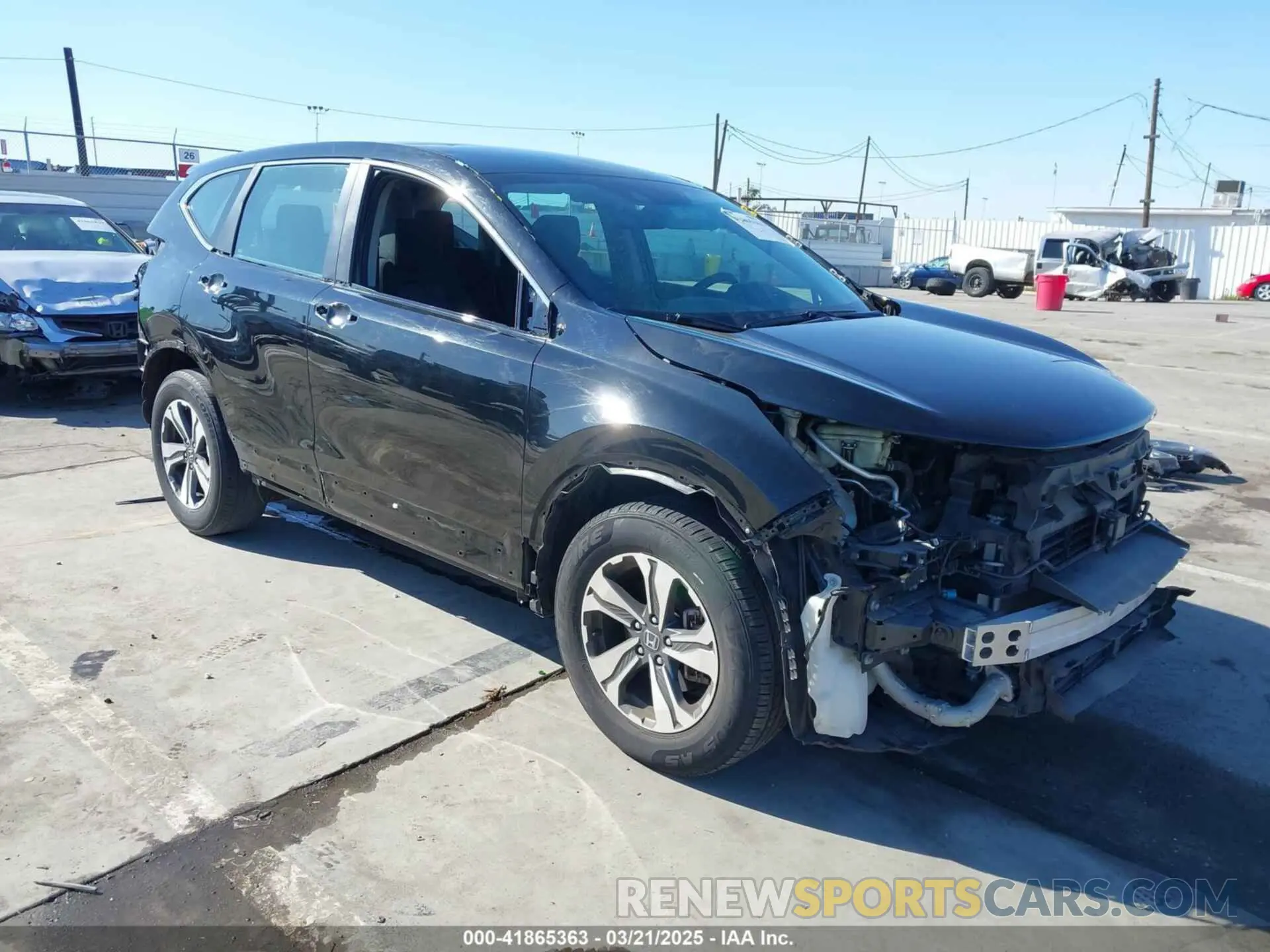 1 Photograph of a damaged car 5J6RW1H28LA005814 HONDA CR-V 2020