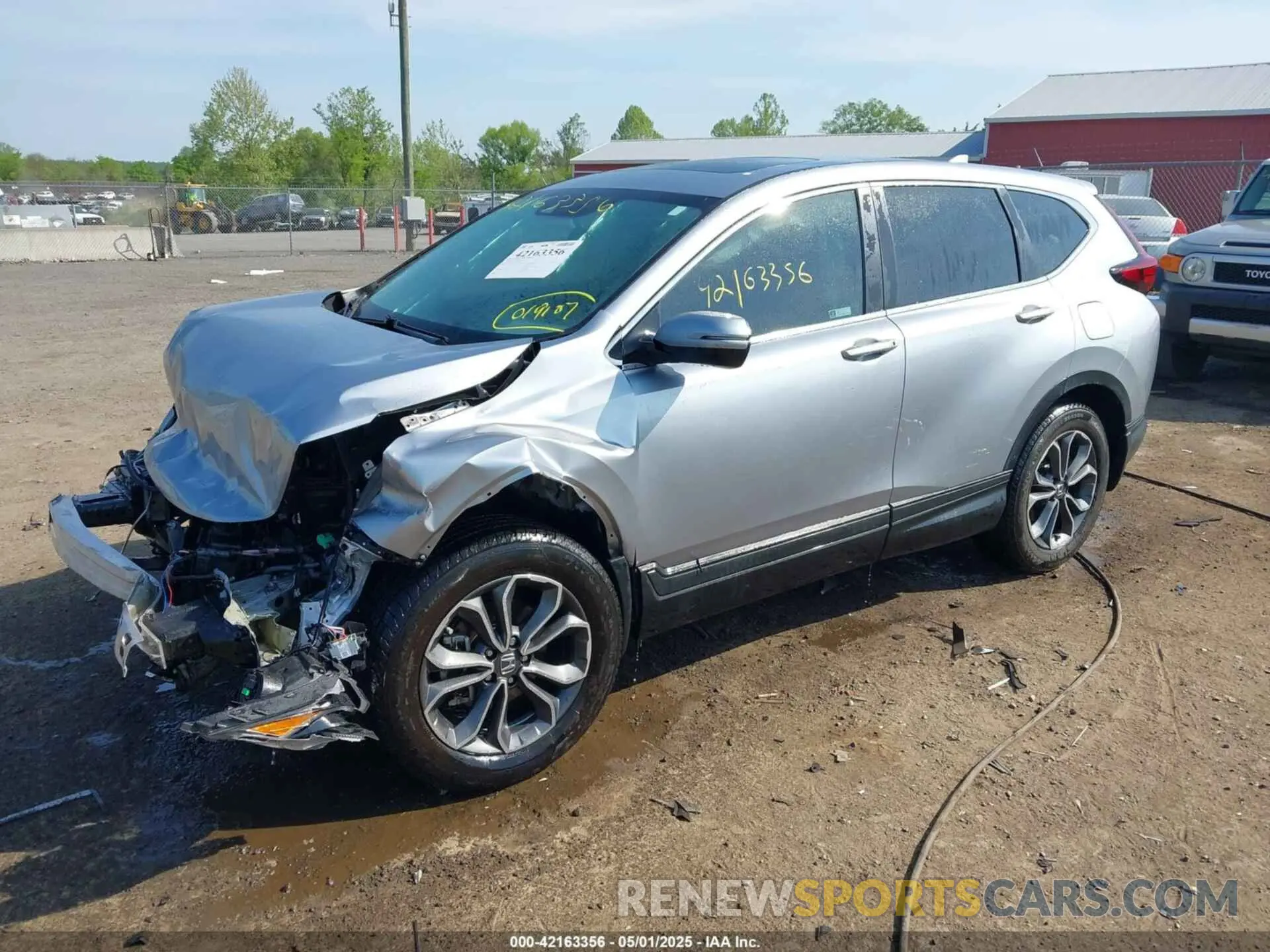 2 Photograph of a damaged car 5J6RW1H56LA019107 HONDA CR-V 2020