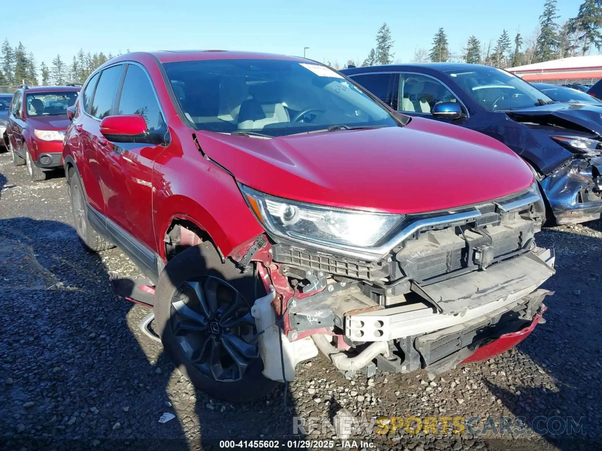 1 Photograph of a damaged car 5J6RW2H51LA003242 HONDA CR-V 2020