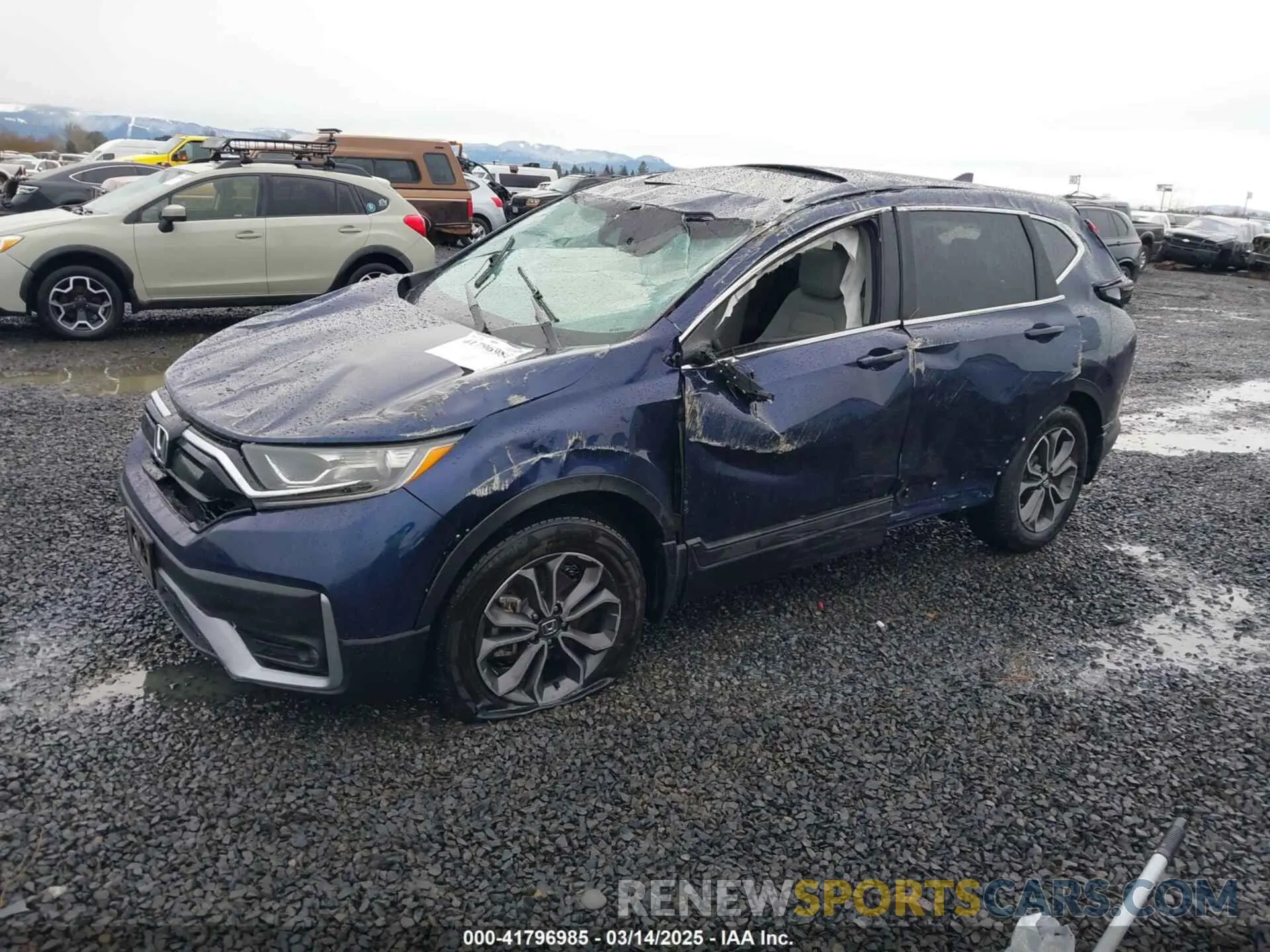 2 Photograph of a damaged car 5J6RW2H81LA005437 HONDA CR-V 2020