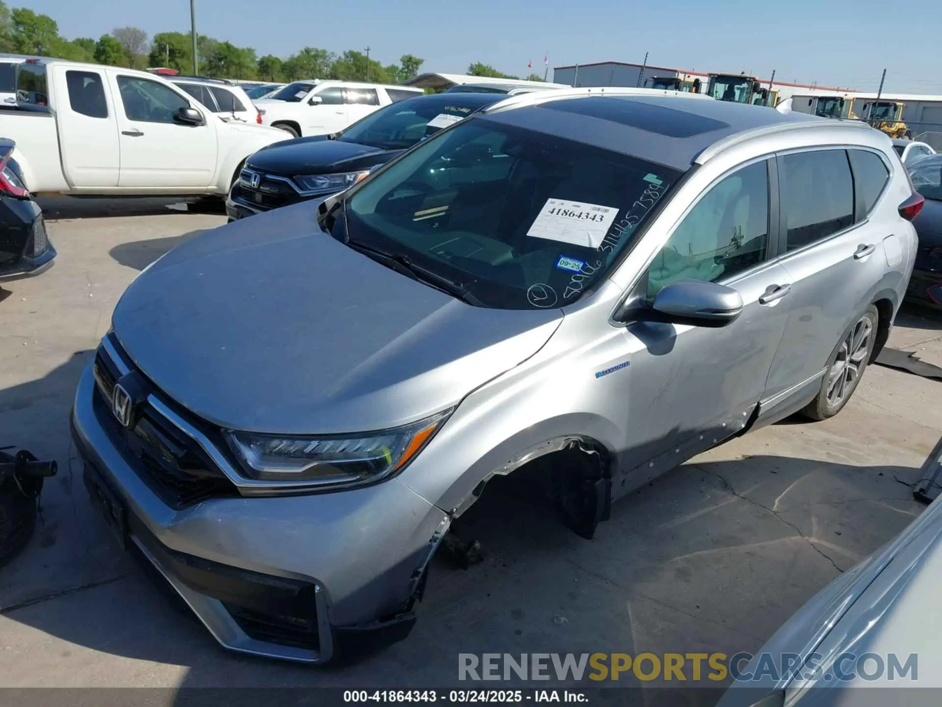 2 Photograph of a damaged car 7FART6H94LE017589 HONDA CR-V 2020