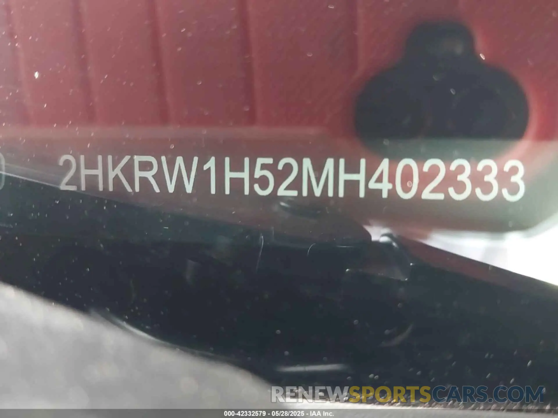 9 Photograph of a damaged car 2HKRW1H52MH402333 HONDA CR-V 2021