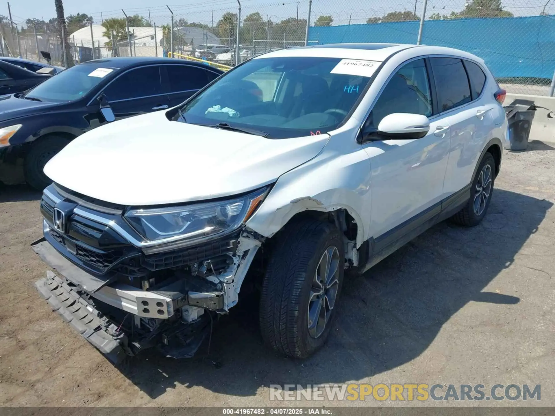 2 Photograph of a damaged car 2HKRW1H52MH405233 HONDA CR-V 2021