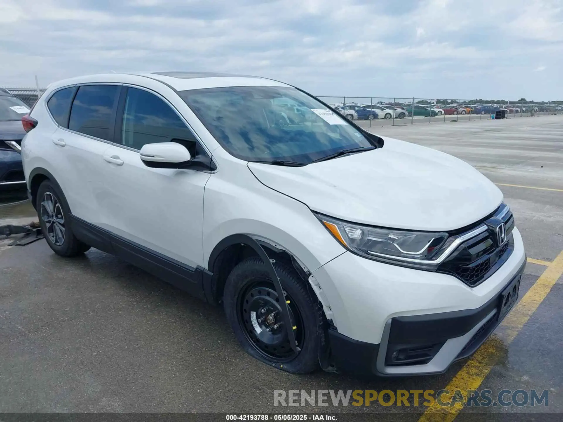 1 Photograph of a damaged car 2HKRW1H57MH411528 HONDA CR-V 2021