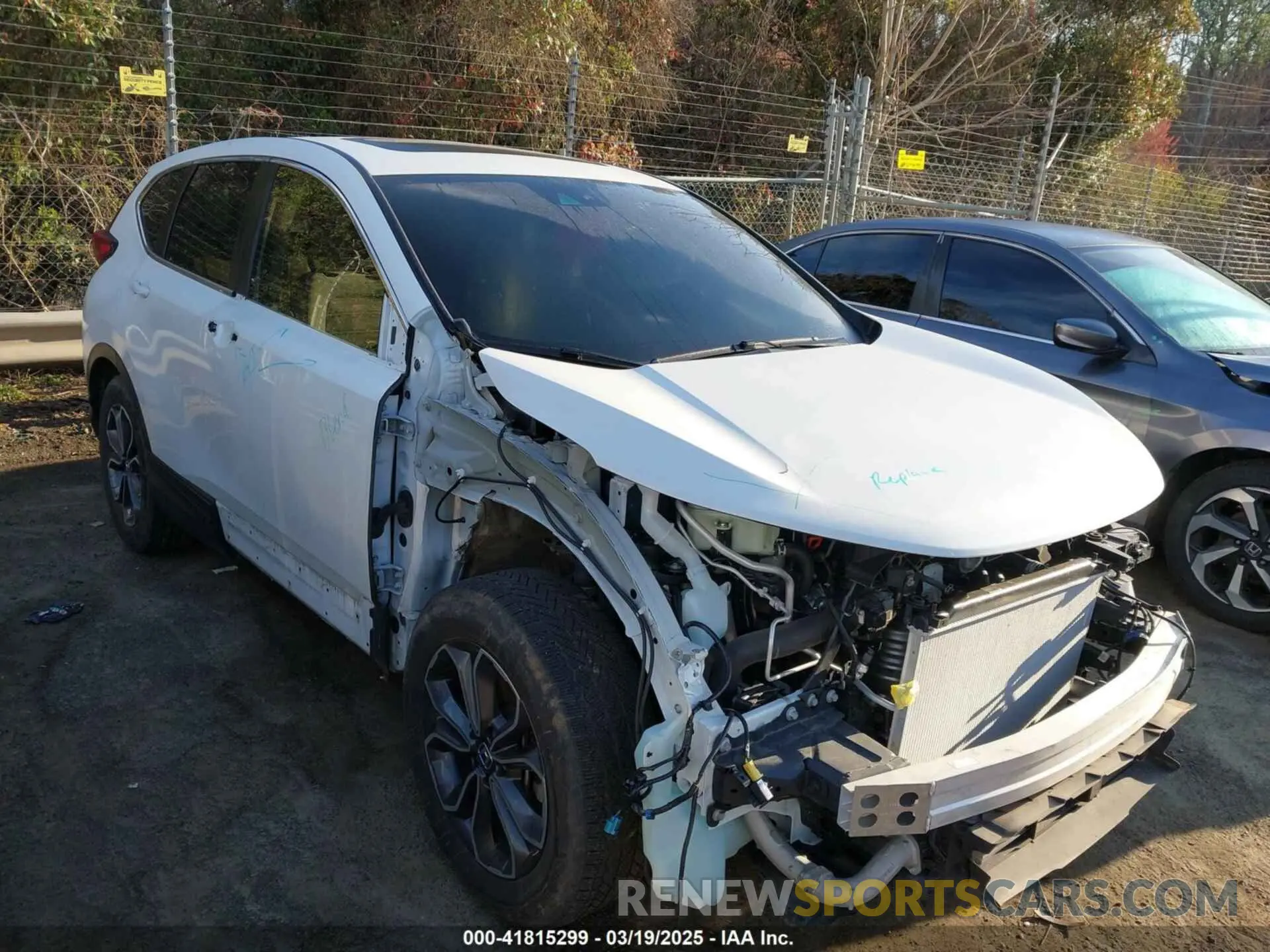 1 Photograph of a damaged car 2HKRW1H5XMH402791 HONDA CR-V 2021