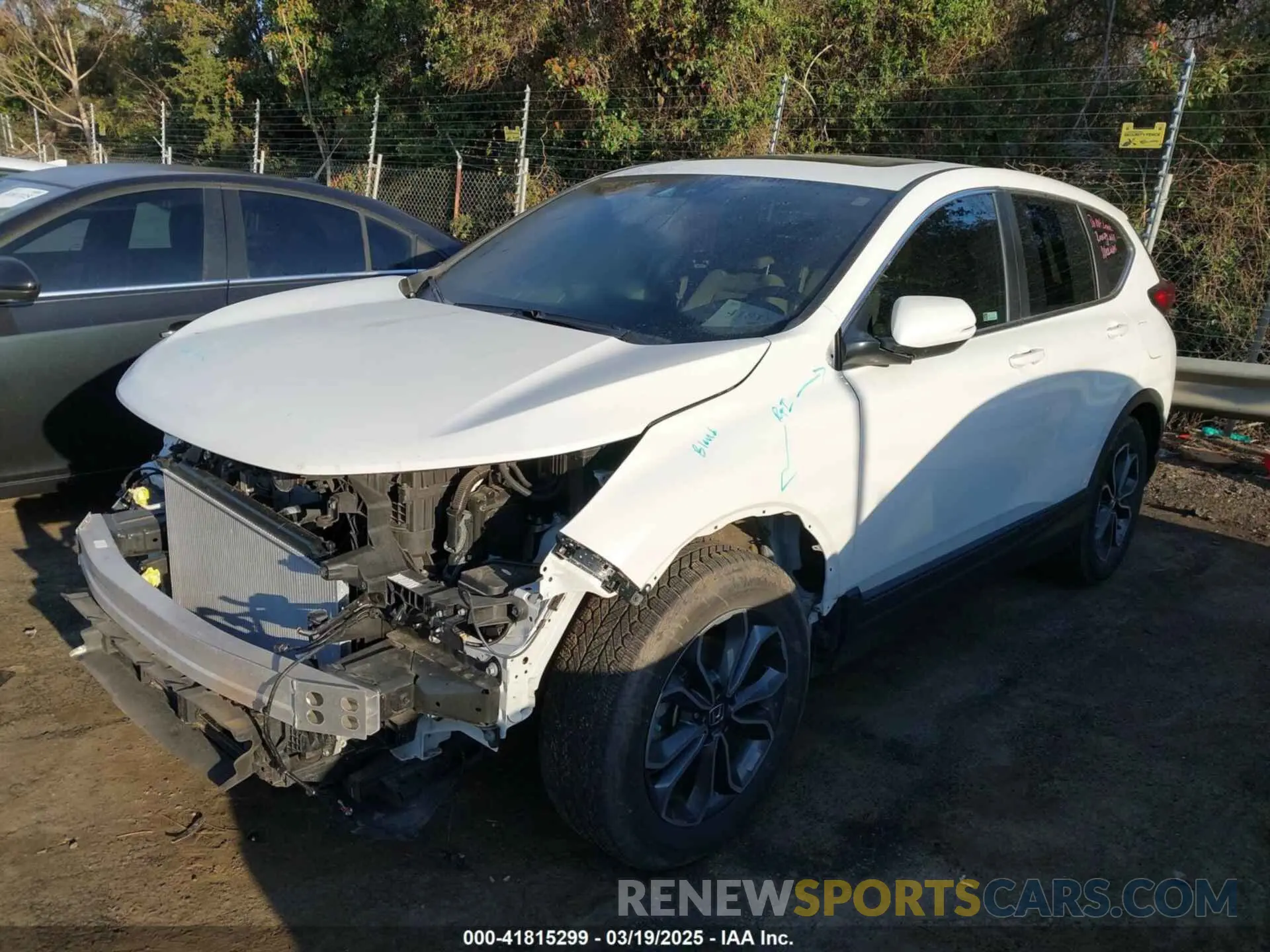 2 Photograph of a damaged car 2HKRW1H5XMH402791 HONDA CR-V 2021