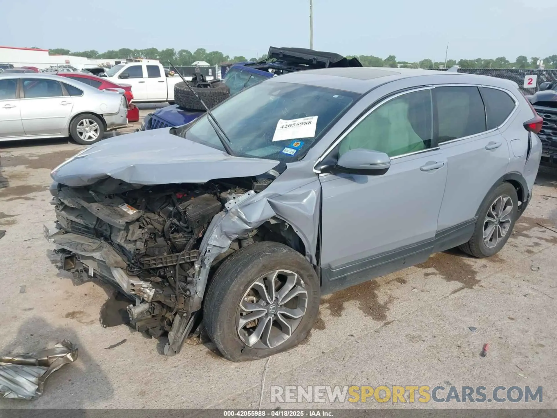 2 Photograph of a damaged car 2HKRW1H5XMH404590 HONDA CR-V 2021