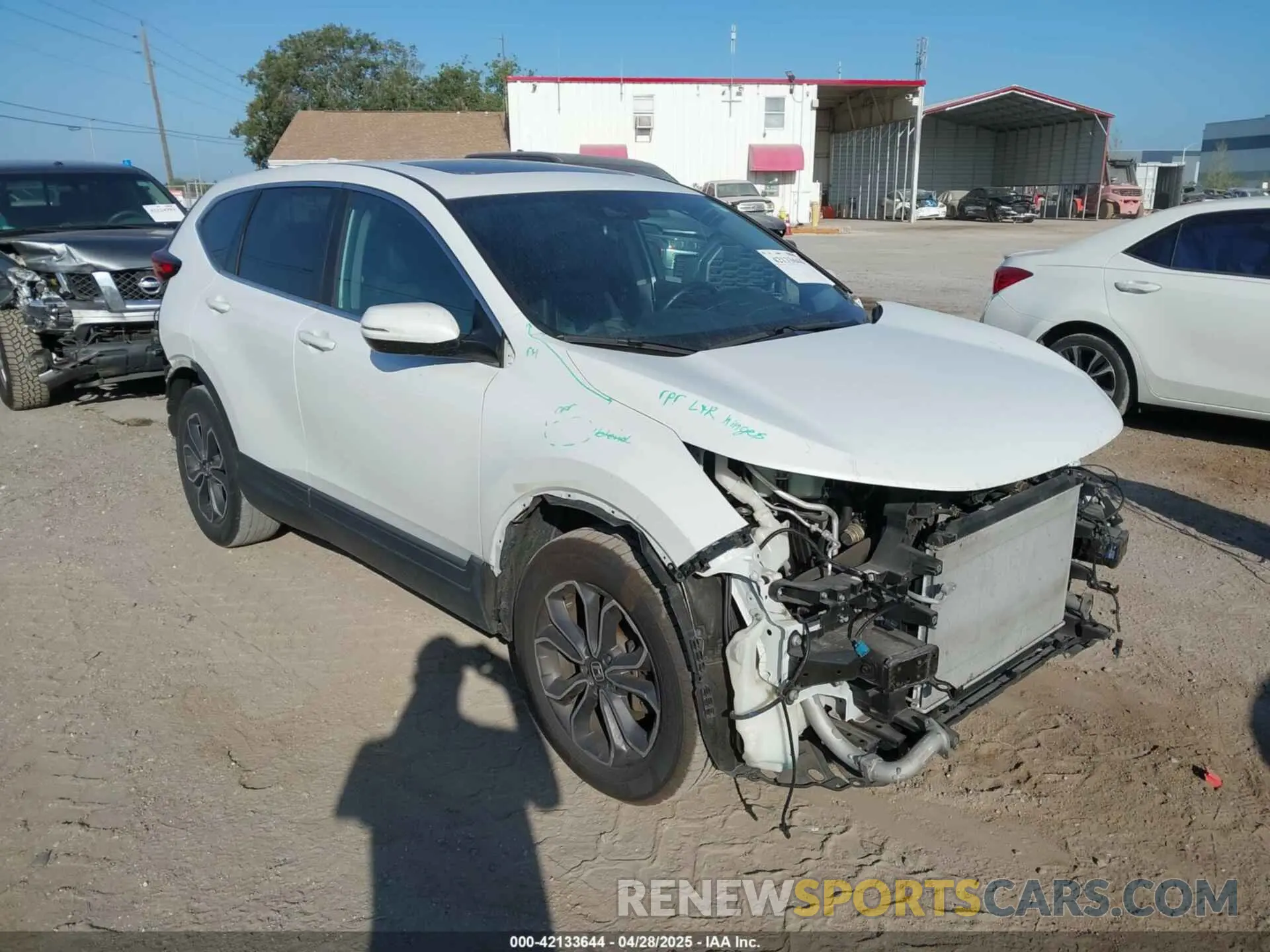 1 Photograph of a damaged car 2HKRW1H81MH401068 HONDA CR-V 2021