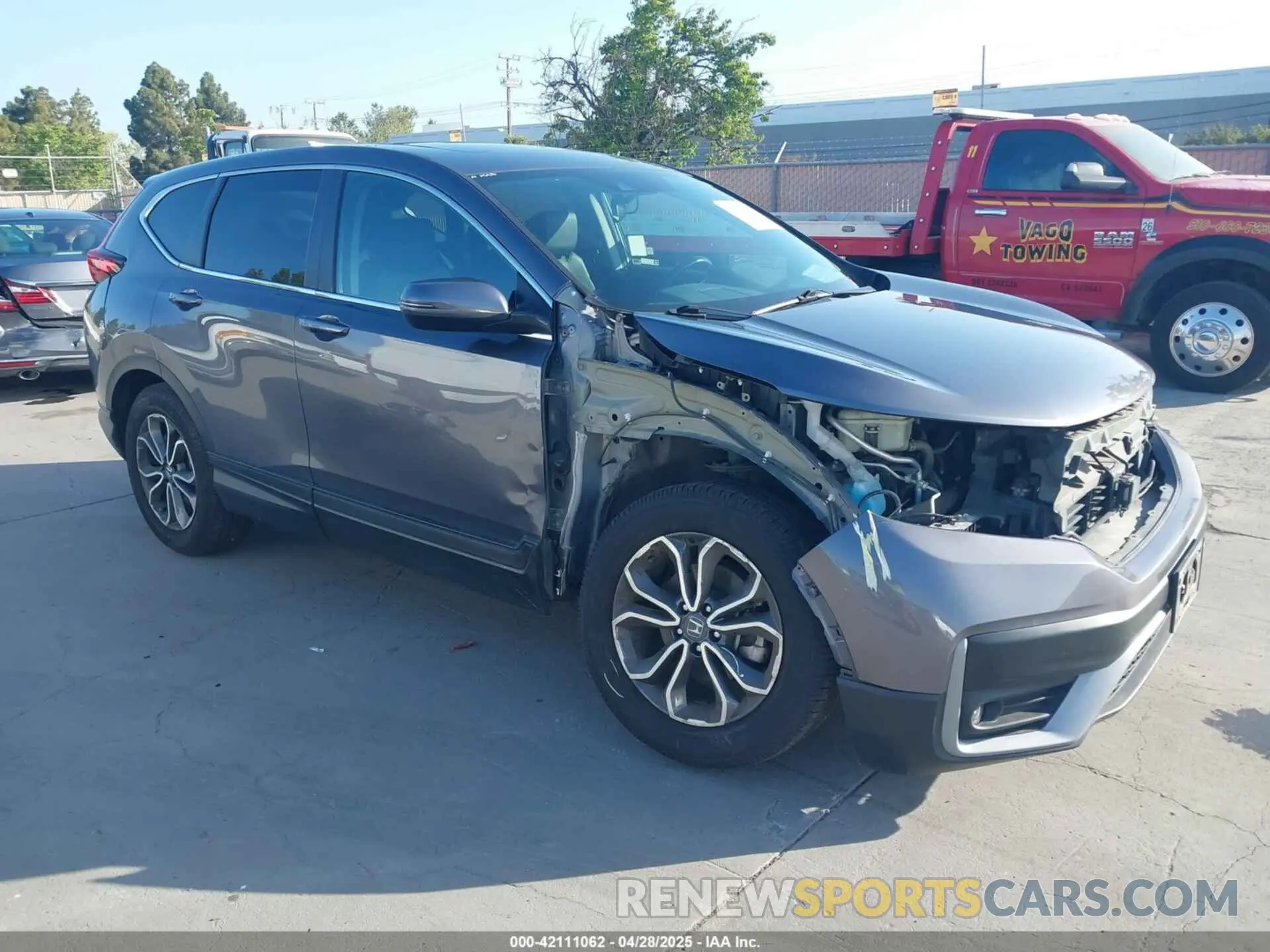 1 Photograph of a damaged car 2HKRW1H82MH420261 HONDA CR-V 2021