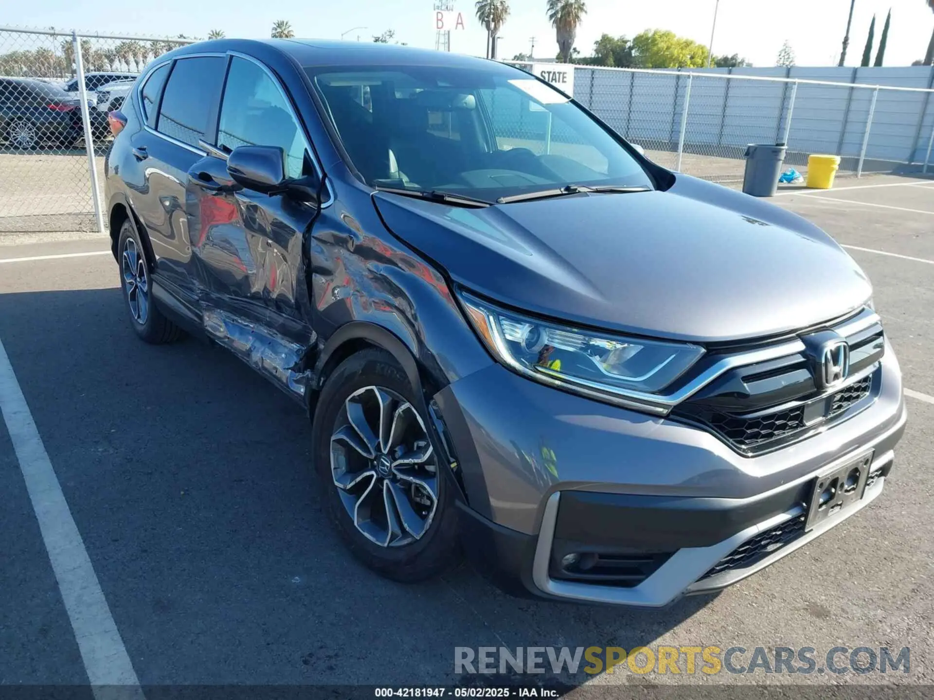 1 Photograph of a damaged car 2HKRW1H86MH423633 HONDA CR-V 2021