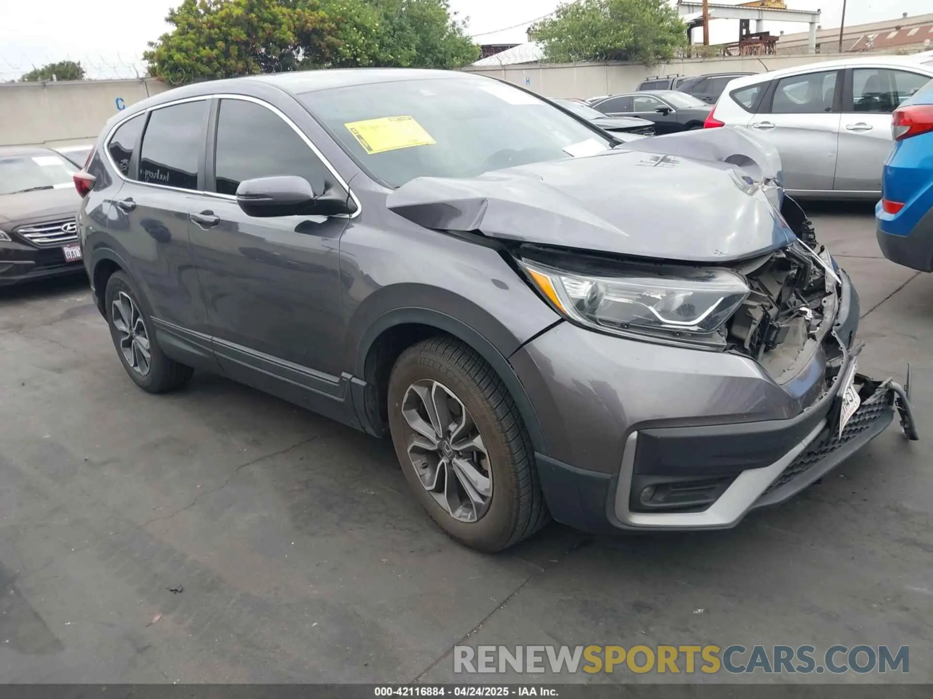 1 Photograph of a damaged car 2HKRW1H87MH425164 HONDA CR-V 2021