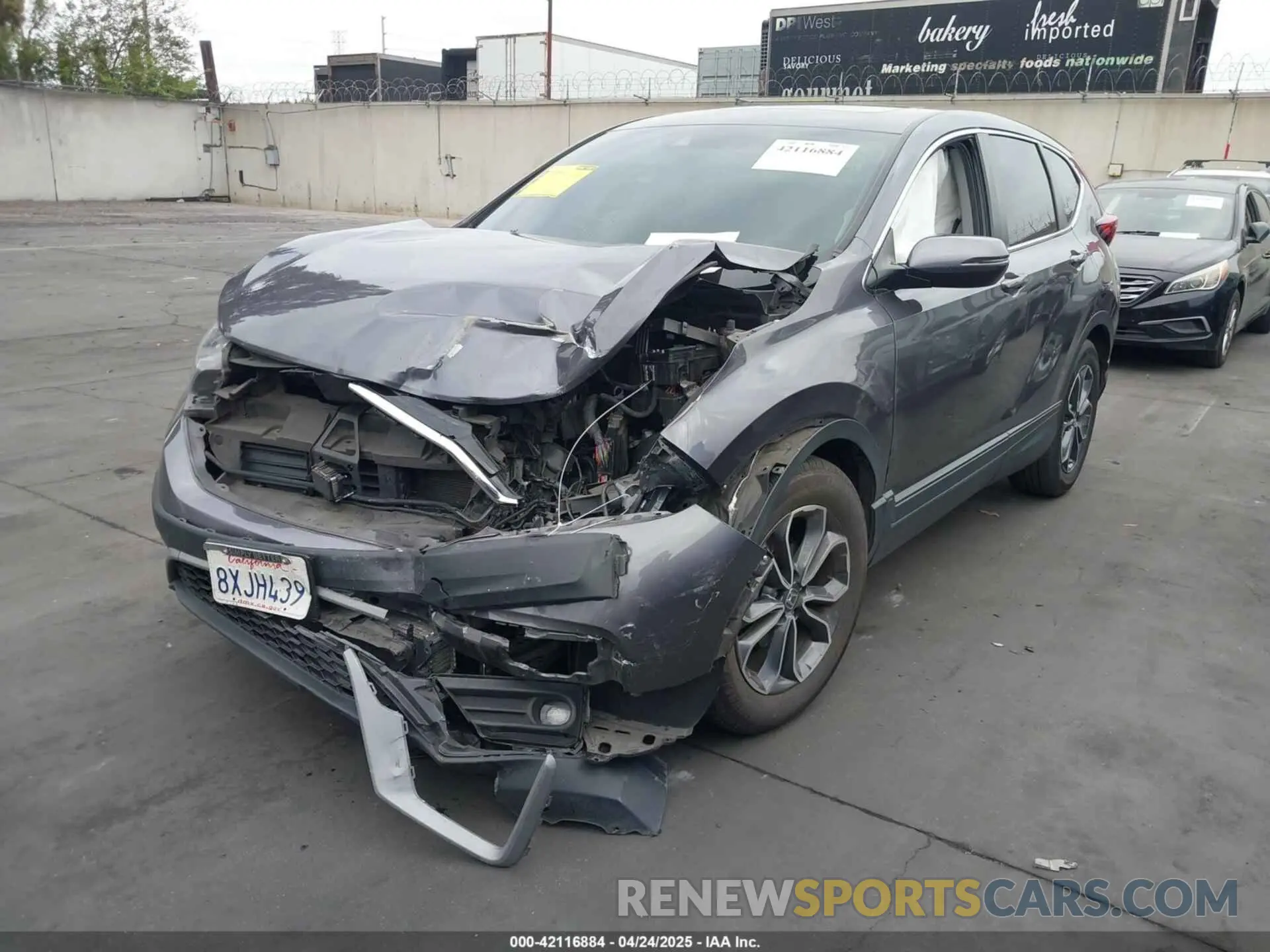 2 Photograph of a damaged car 2HKRW1H87MH425164 HONDA CR-V 2021
