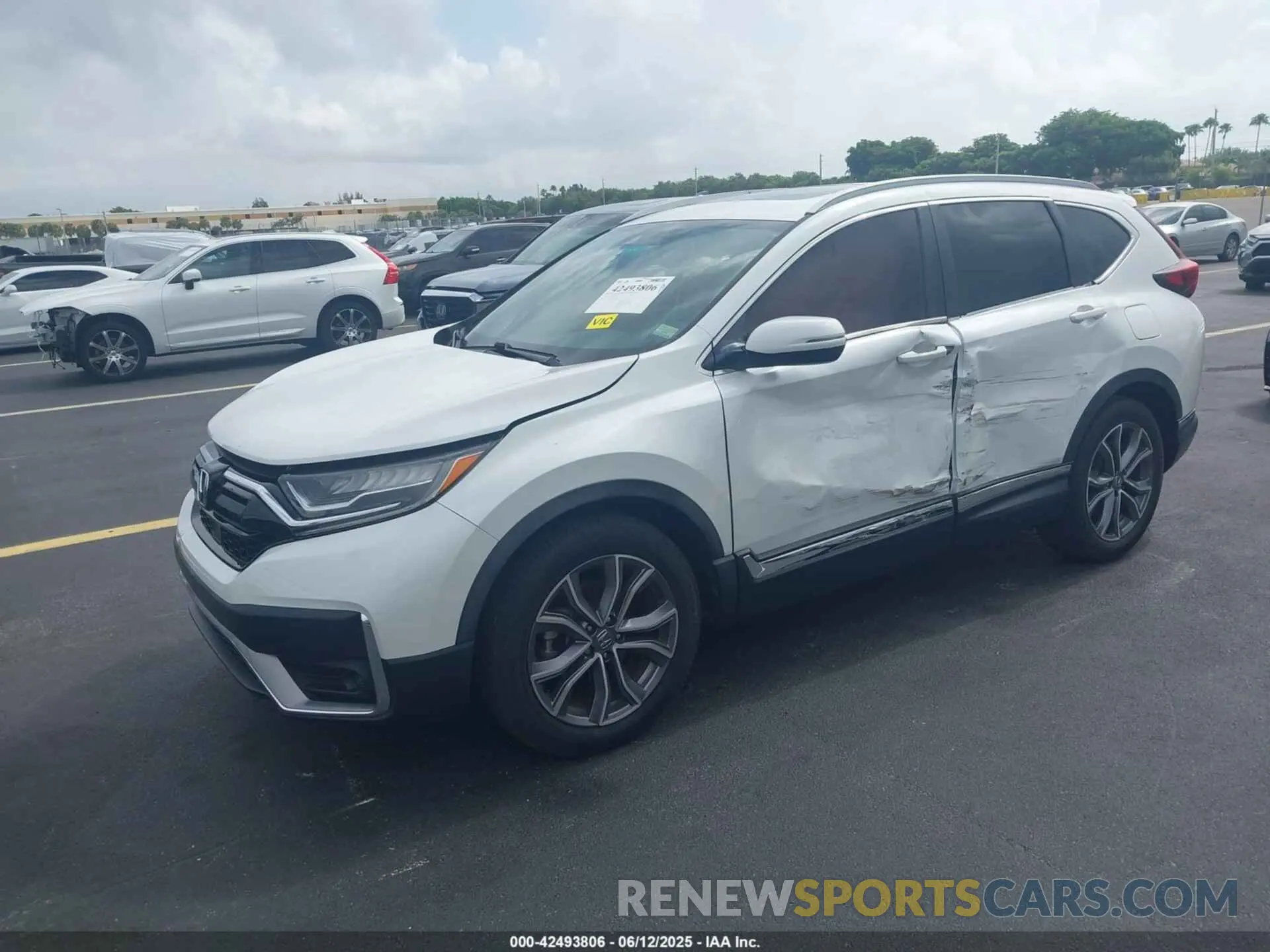 2 Photograph of a damaged car 2HKRW1H92MH410113 HONDA CR-V 2021