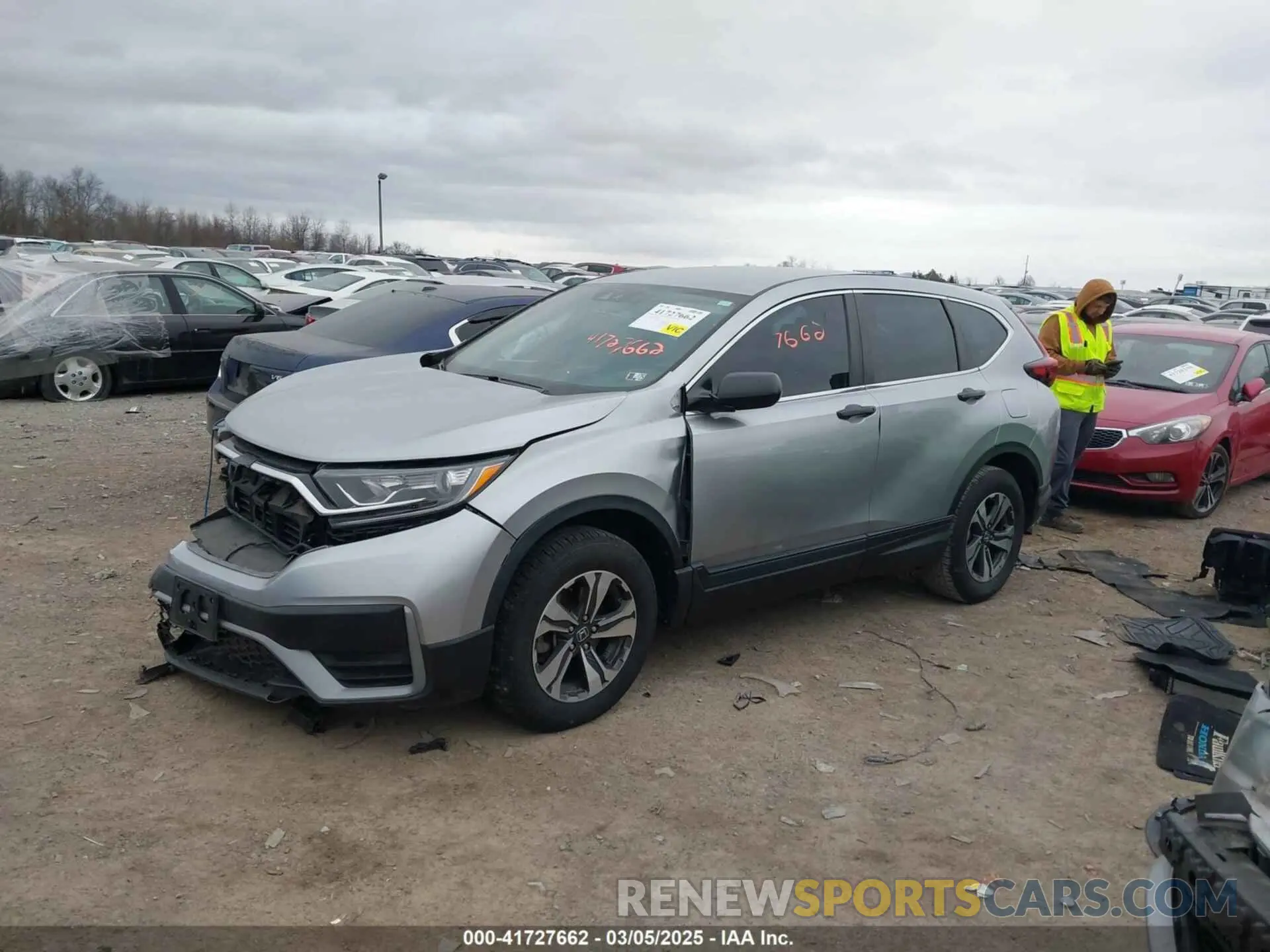 2 Photograph of a damaged car 2HKRW2H29MH632804 HONDA CR-V 2021