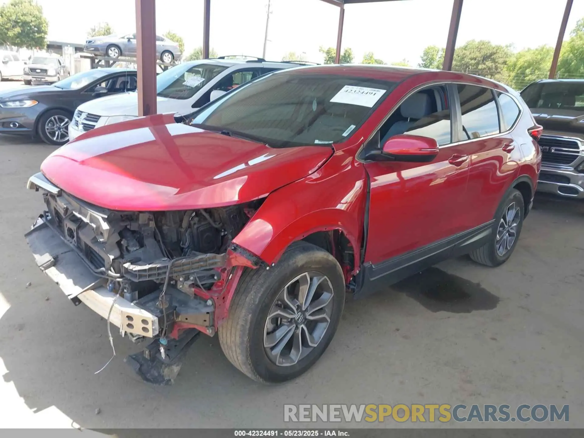 2 Photograph of a damaged car 2HKRW2H57MH661955 HONDA CR-V 2021