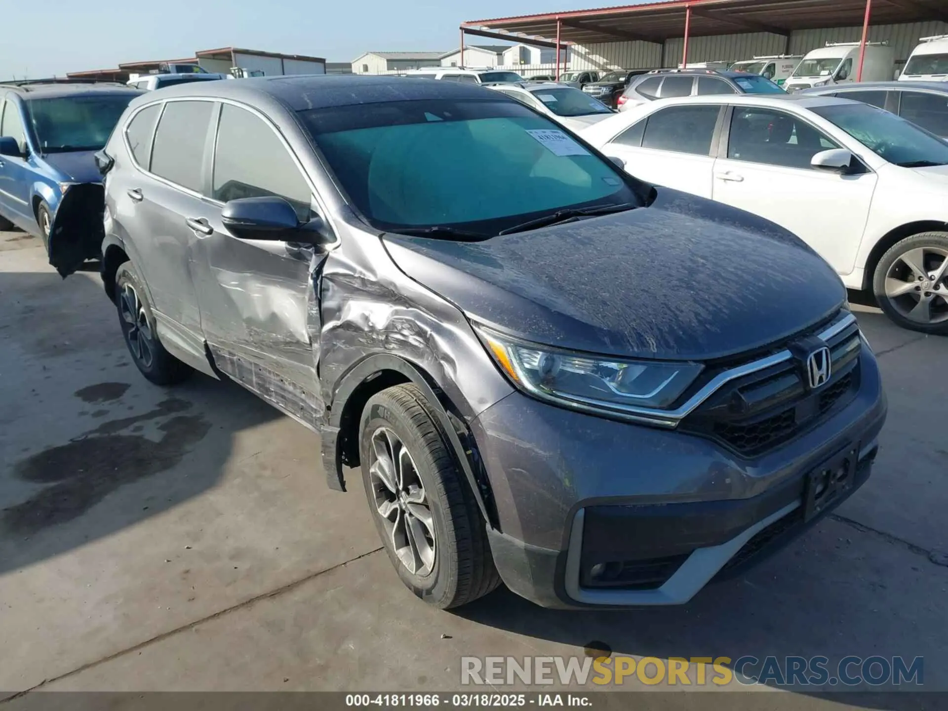 1 Photograph of a damaged car 2HKRW2H80MH671186 HONDA CR-V 2021