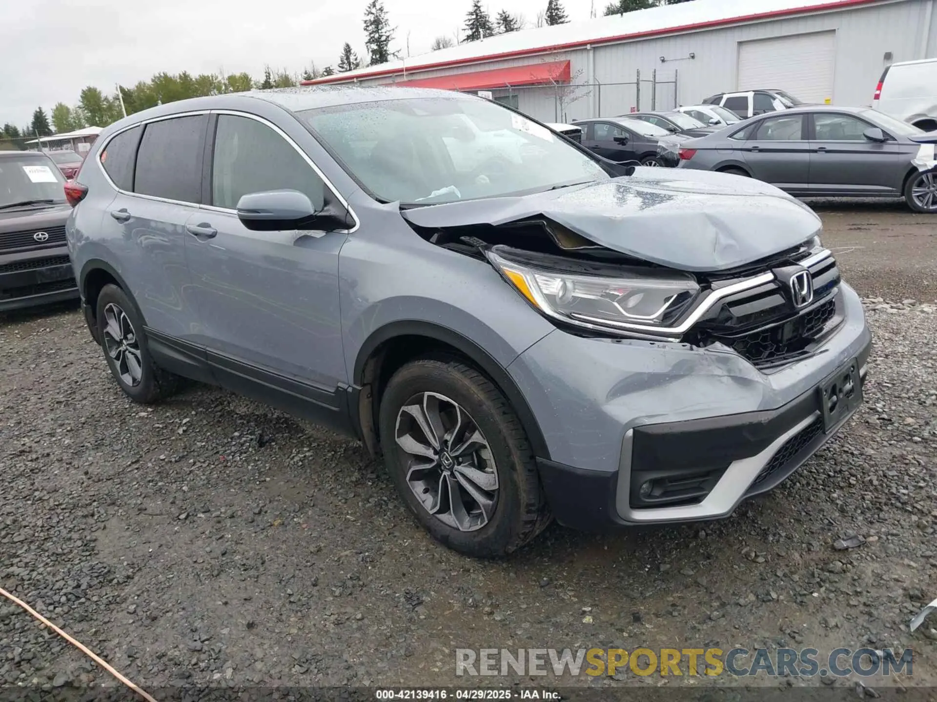 1 Photograph of a damaged car 2HKRW2H81MH646331 HONDA CR-V 2021