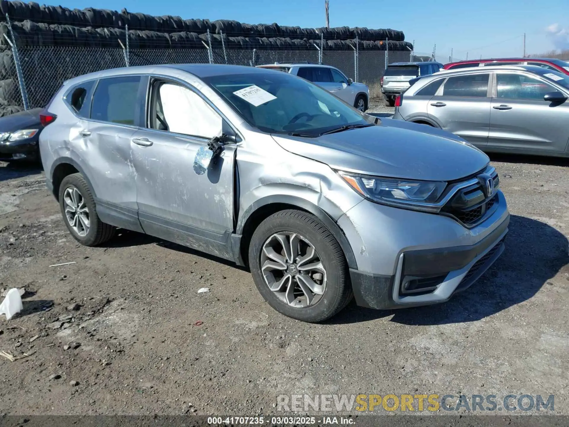 1 Photograph of a damaged car 2HKRW2H82MH656656 HONDA CR-V 2021