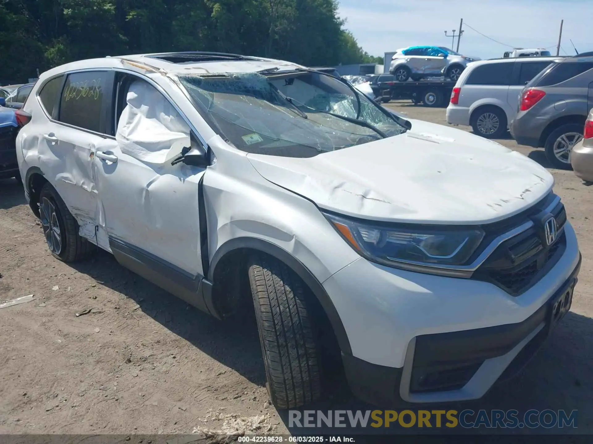 1 Photograph of a damaged car 2HKRW2H87MH619747 HONDA CR-V 2021