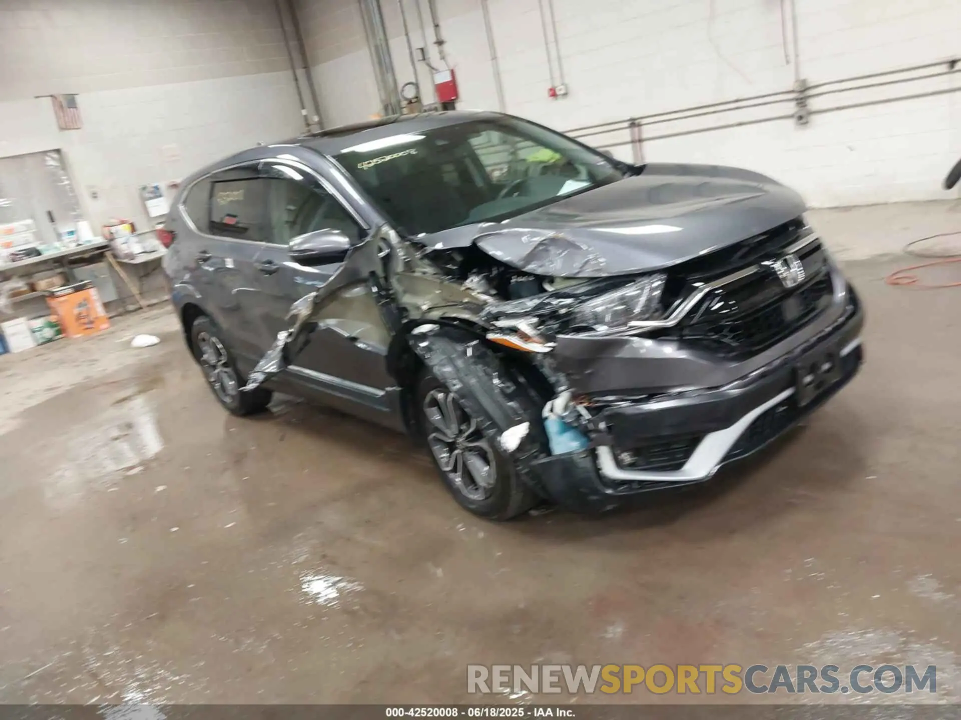1 Photograph of a damaged car 2HKRW2H87MH648746 HONDA CR-V 2021