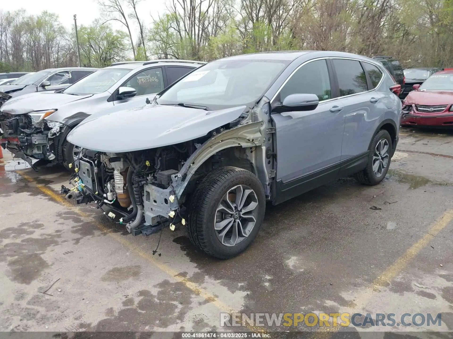 2 Photograph of a damaged car 2HKRW2H87MH672237 HONDA CR-V 2021