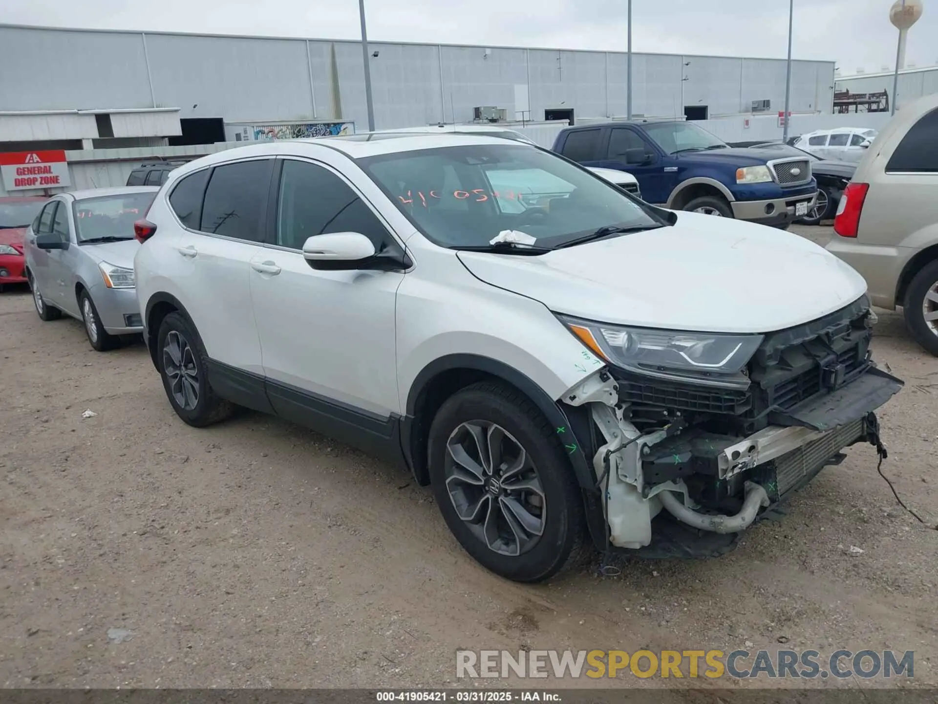 1 Photograph of a damaged car 5J6RW1H54MA005370 HONDA CR-V 2021