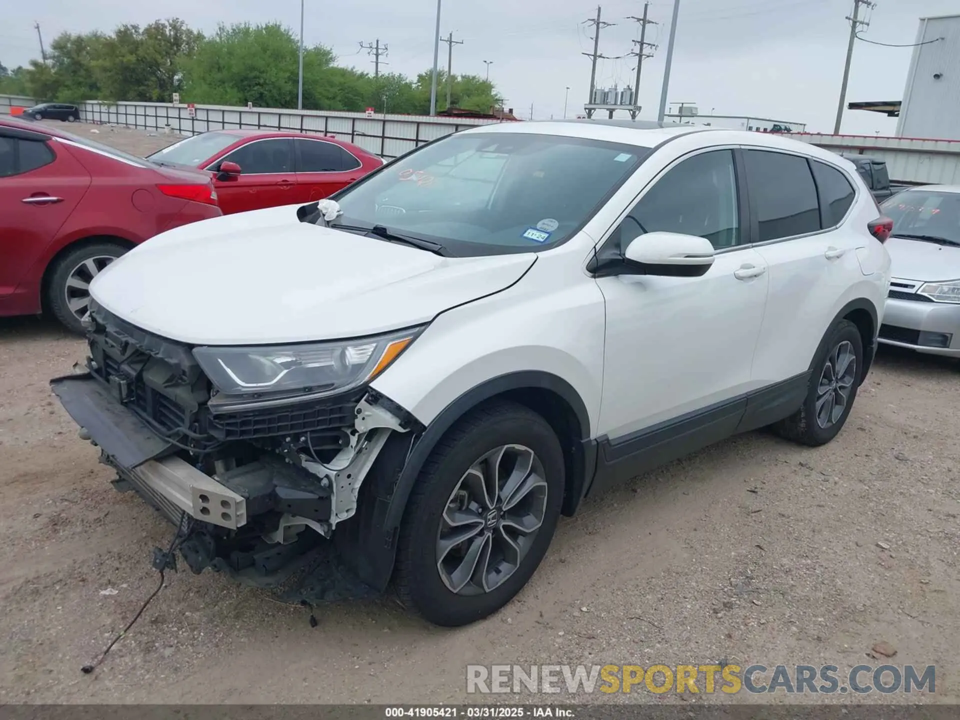 2 Photograph of a damaged car 5J6RW1H54MA005370 HONDA CR-V 2021