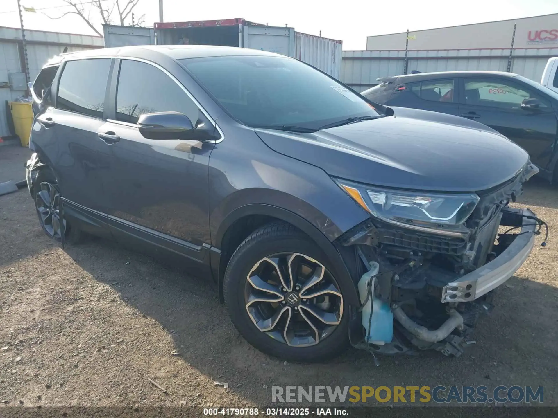 1 Photograph of a damaged car 5J6RW1H58MA014363 HONDA CR-V 2021
