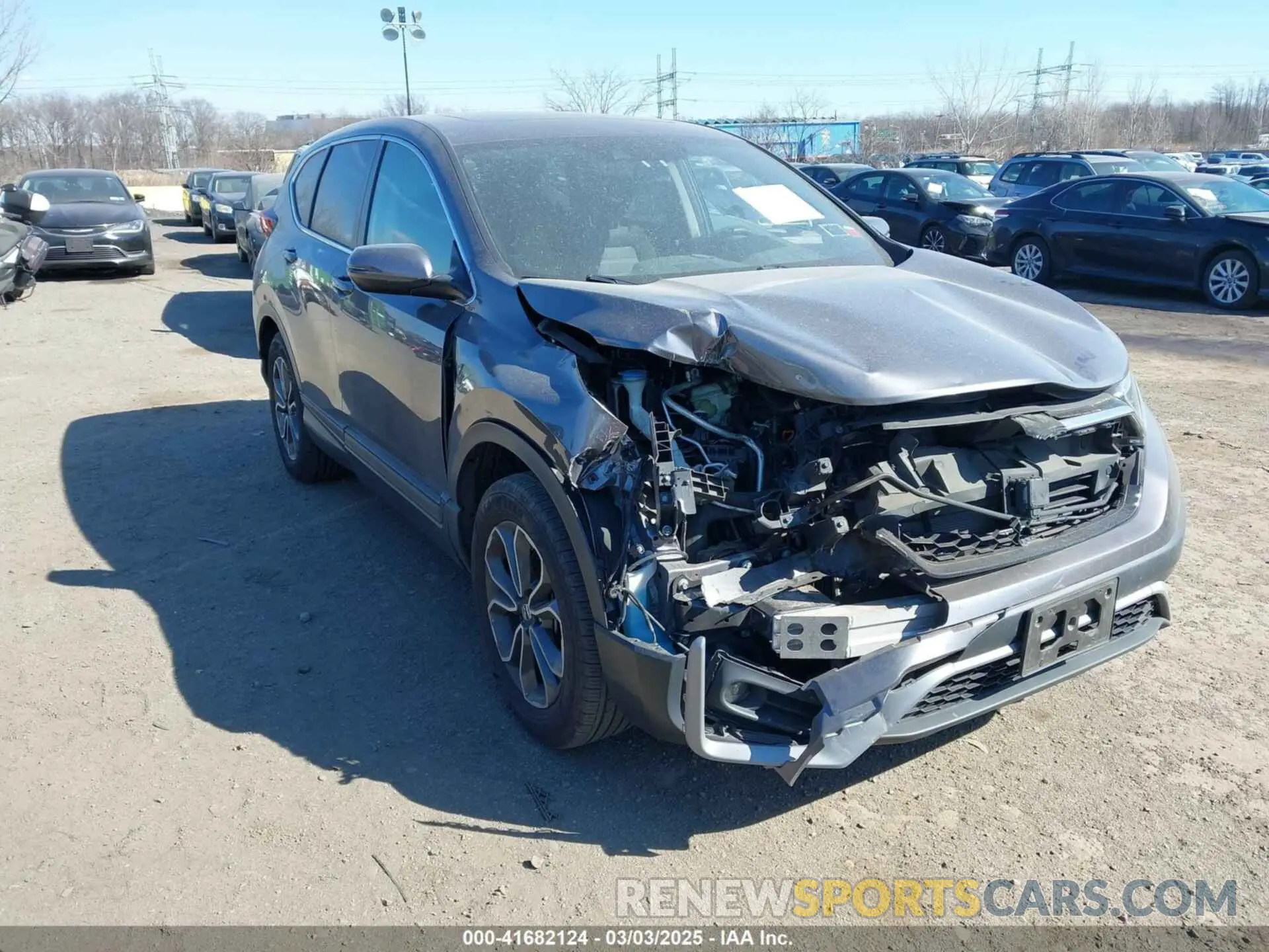 1 Photograph of a damaged car 5J6RW2H55MA012883 HONDA CR-V 2021