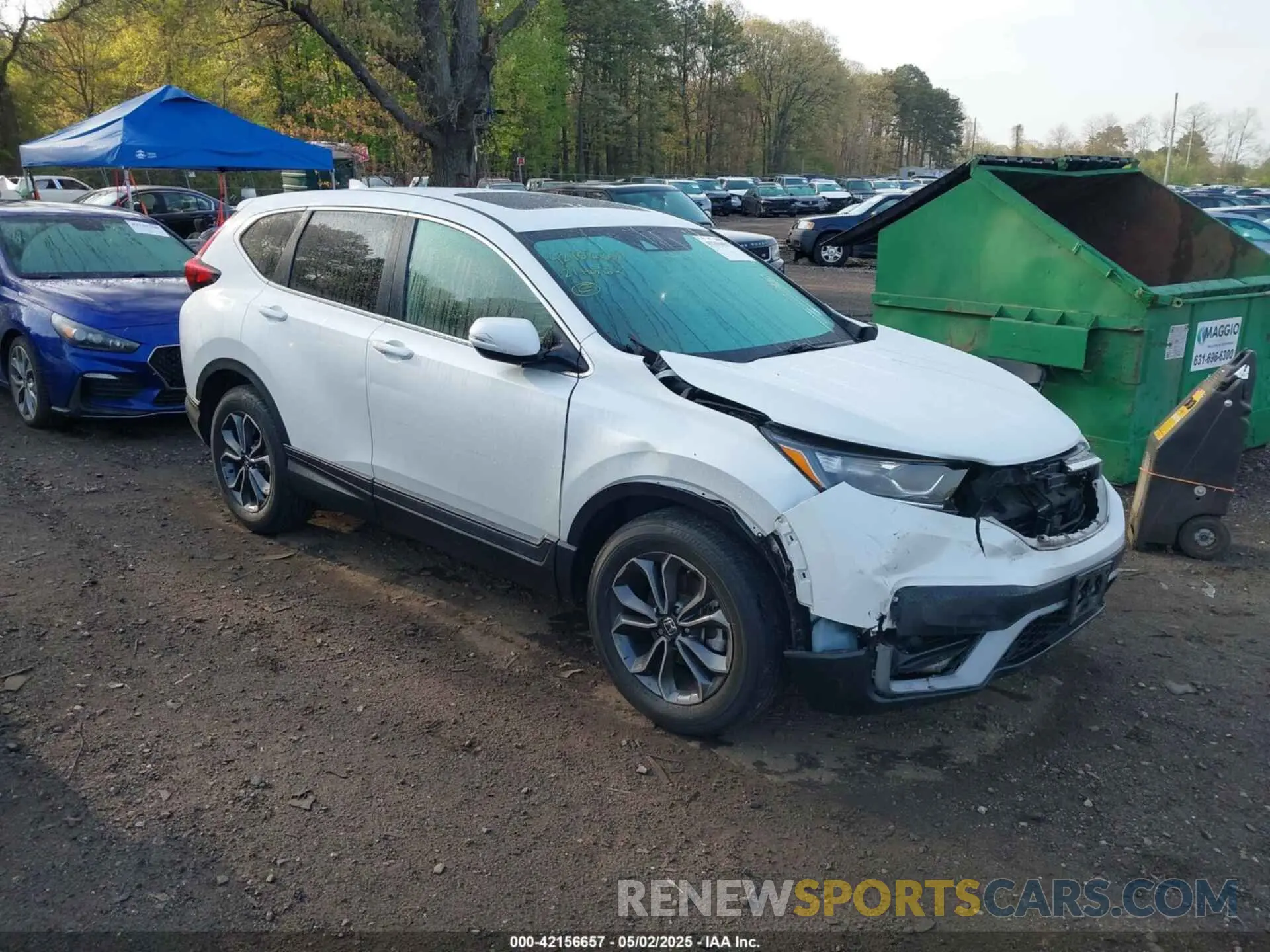 1 Photograph of a damaged car 5J6RW2H58MA002493 HONDA CR-V 2021