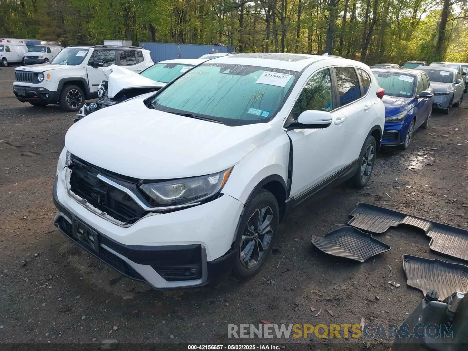 2 Photograph of a damaged car 5J6RW2H58MA002493 HONDA CR-V 2021