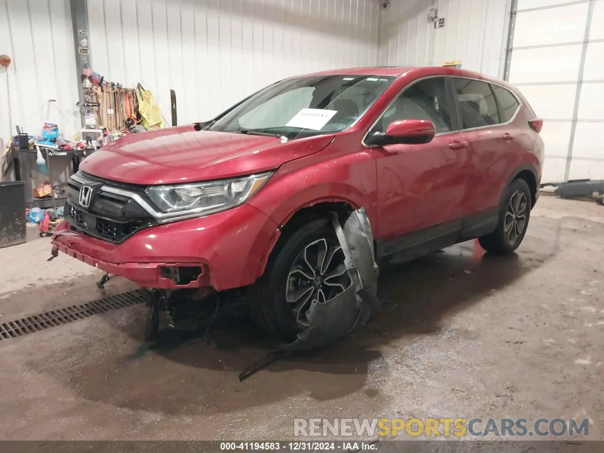2 Photograph of a damaged car 5J6RW2H5XMA014905 HONDA CR-V 2021
