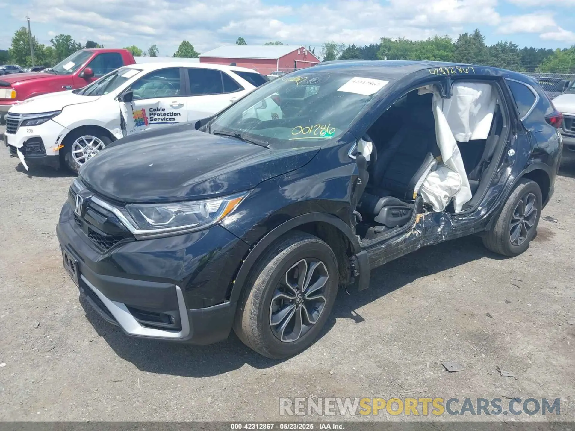2 Photograph of a damaged car 5J6RW2H86MA001286 HONDA CR-V 2021